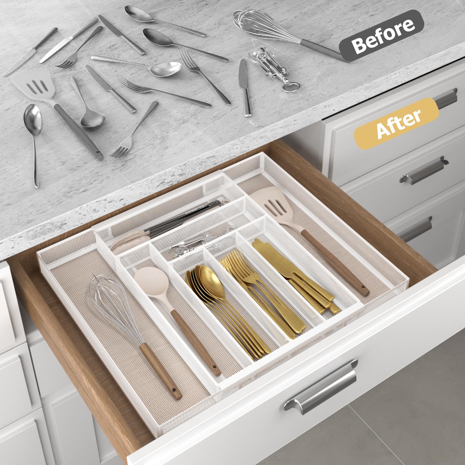 Expandable Kitchen Utensil Organizer