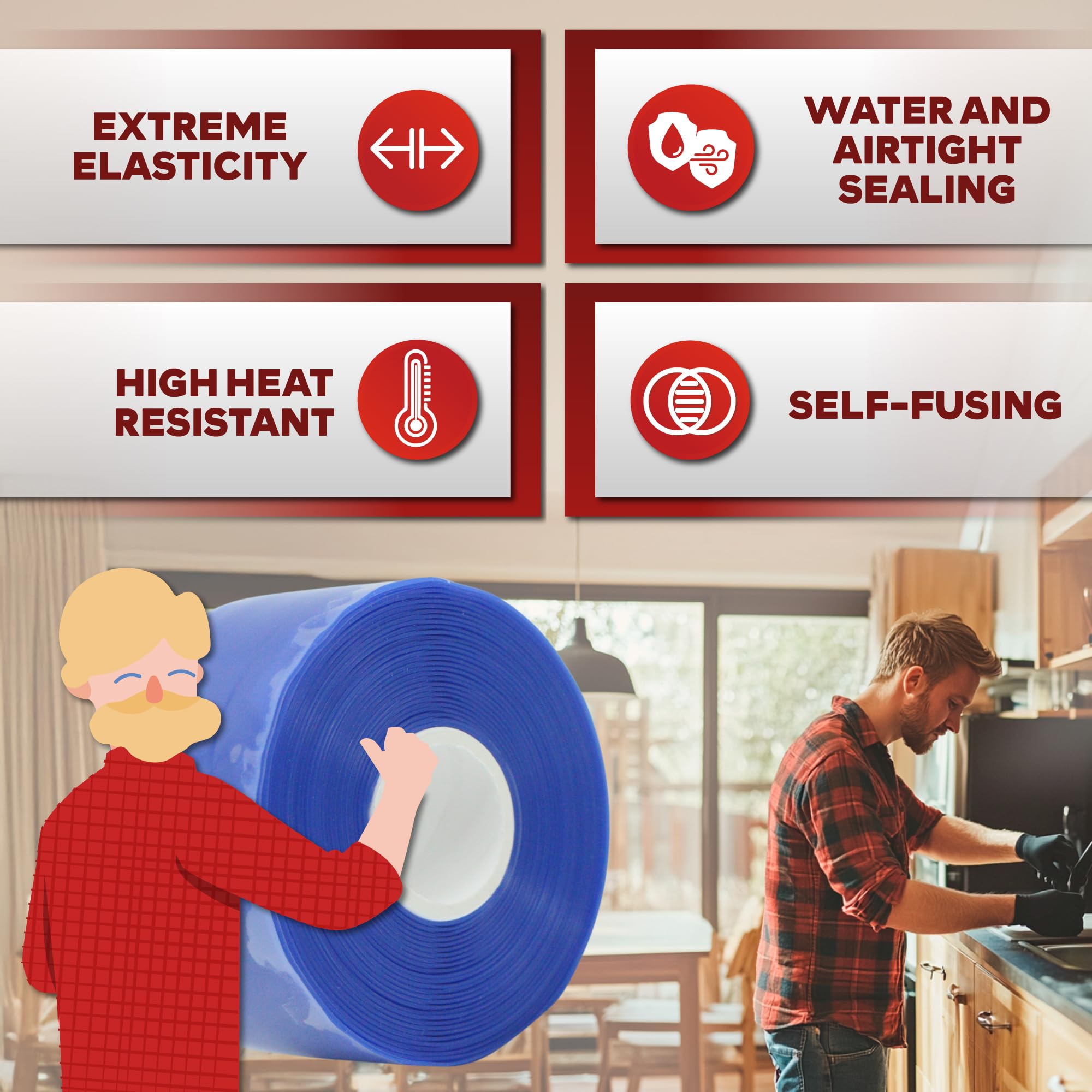 Self fusing Silicone Tape Pro (15 Foot)