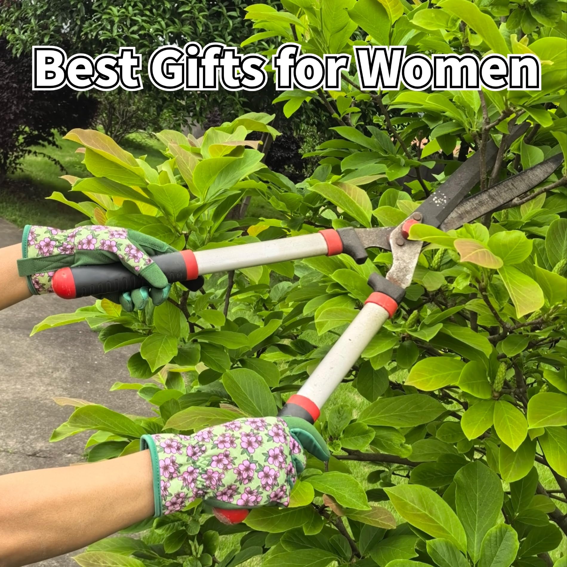 Cute Floral Pattern Gardening Gloves