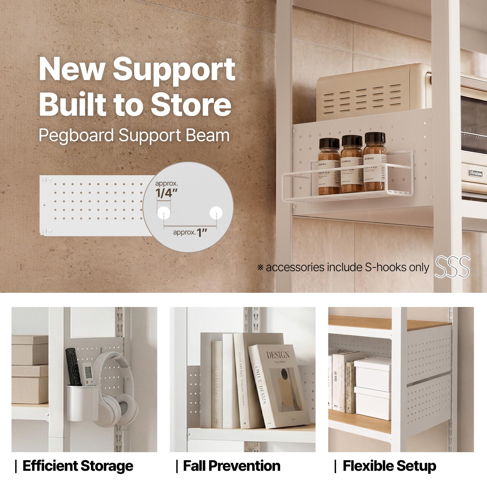 5 Tier Rolling Shelving Unit with Lockable Wheels Multipurpose Storage Cart with Pegboards for Kitchen Laundry Pantry 32" W 2Pack (2 Count)