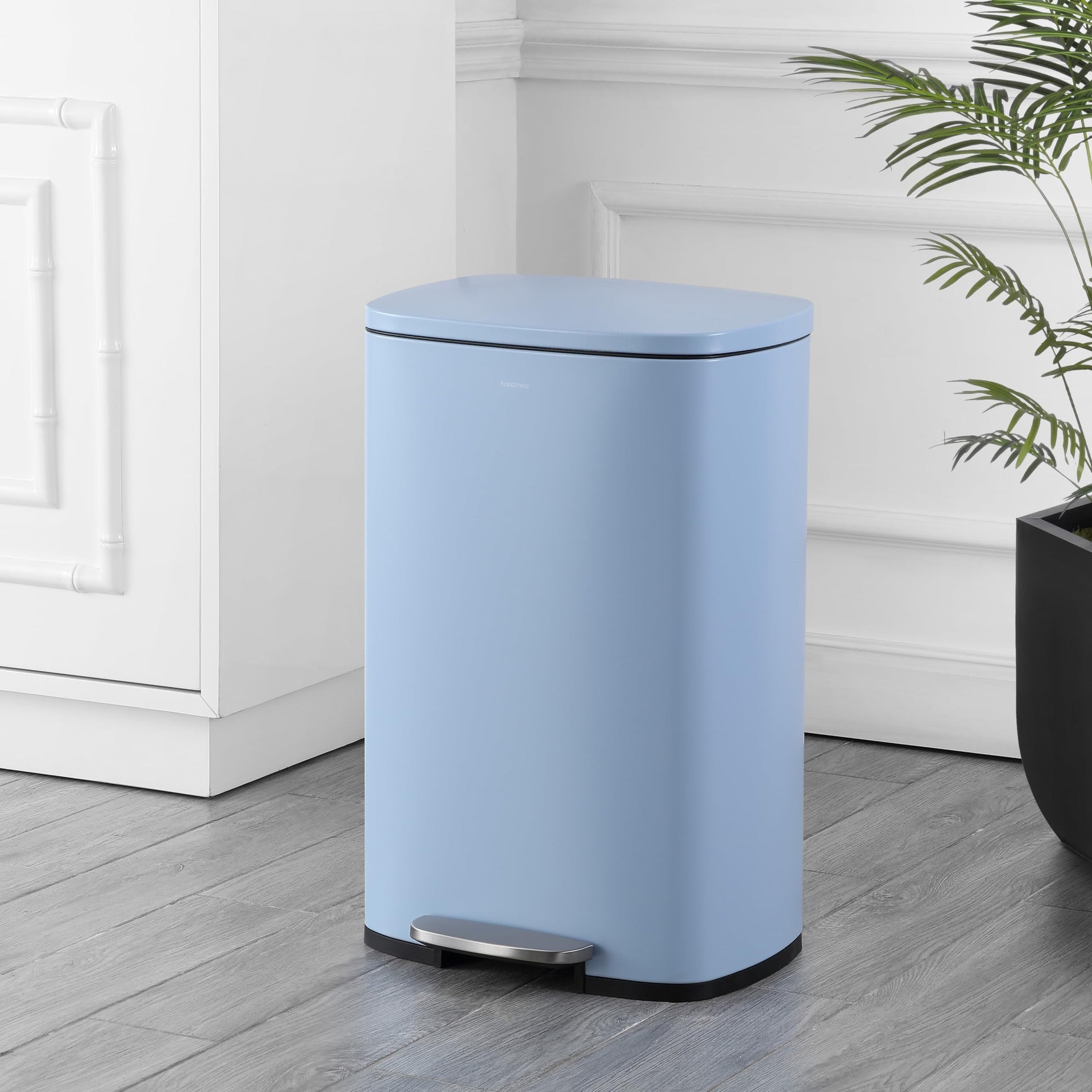 Connor 2 Piece Iron Trash Can (2 Count)