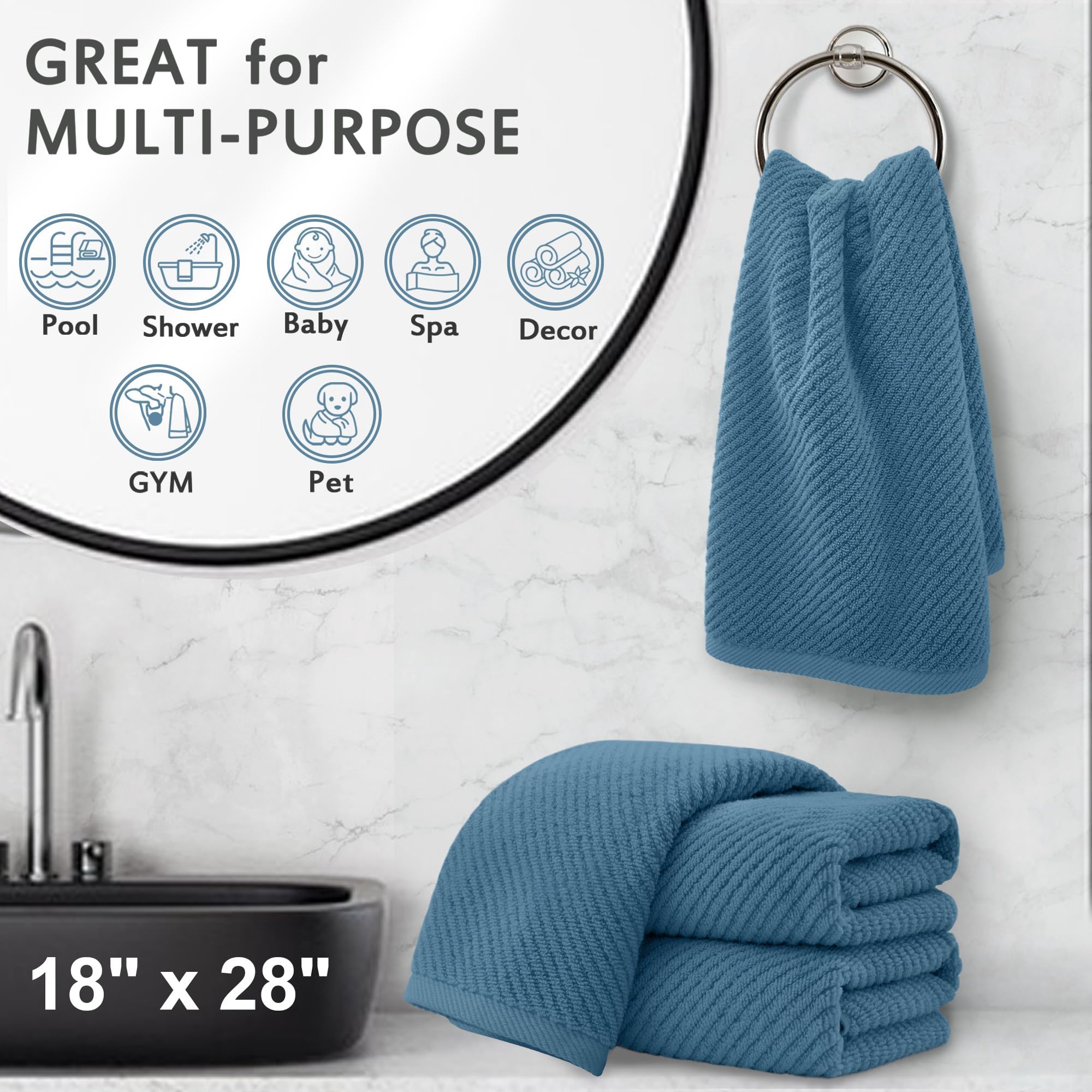 Hand Towels 4PC (4 Count)