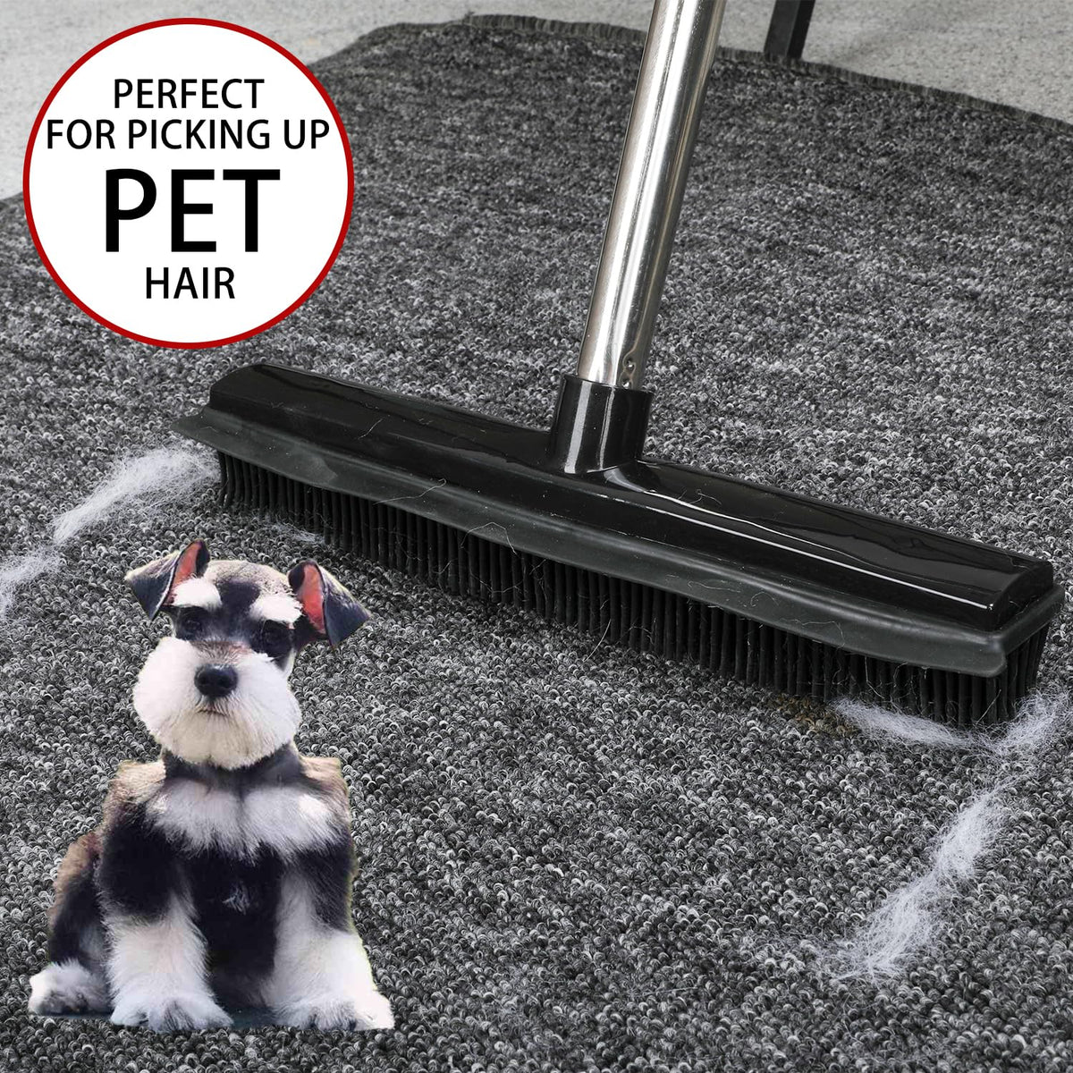 Rubber Broom and Dustpan Set