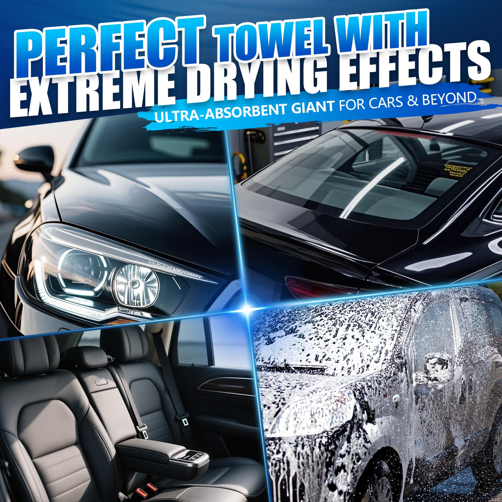 Microfiber Towels Cars Wash Drying Cleaning Cloth (300 Count)