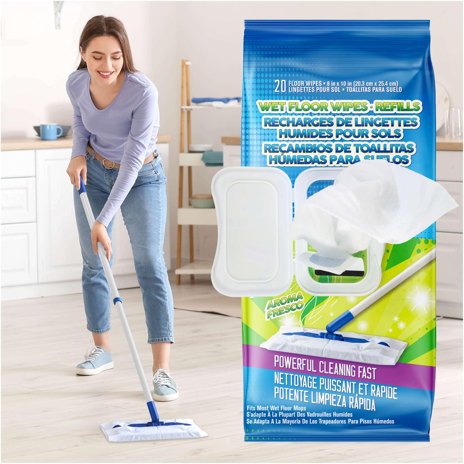Wet Floor Wipes (20 Count)