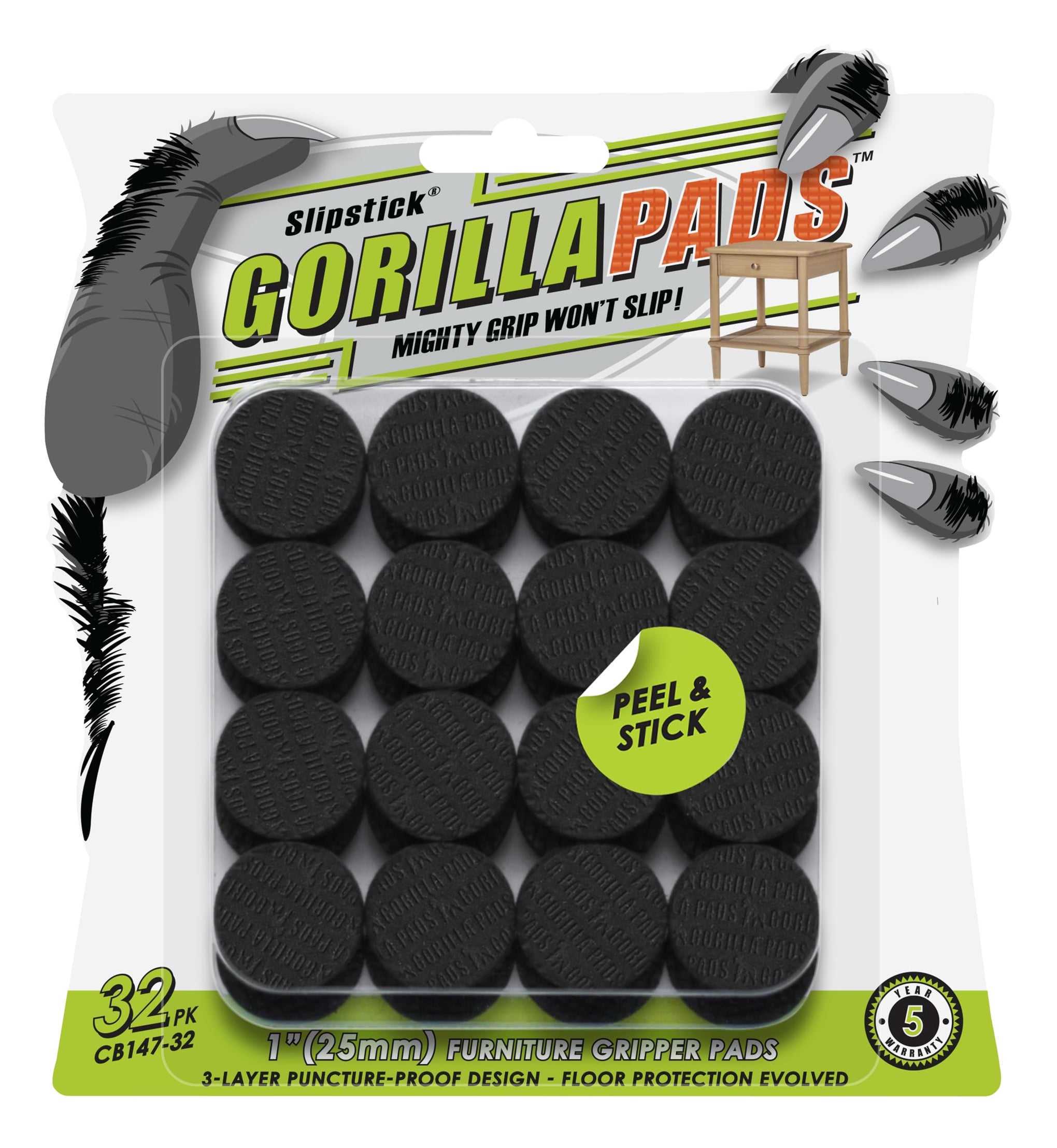 GorillaPads 1 Inch Non (32 Count)