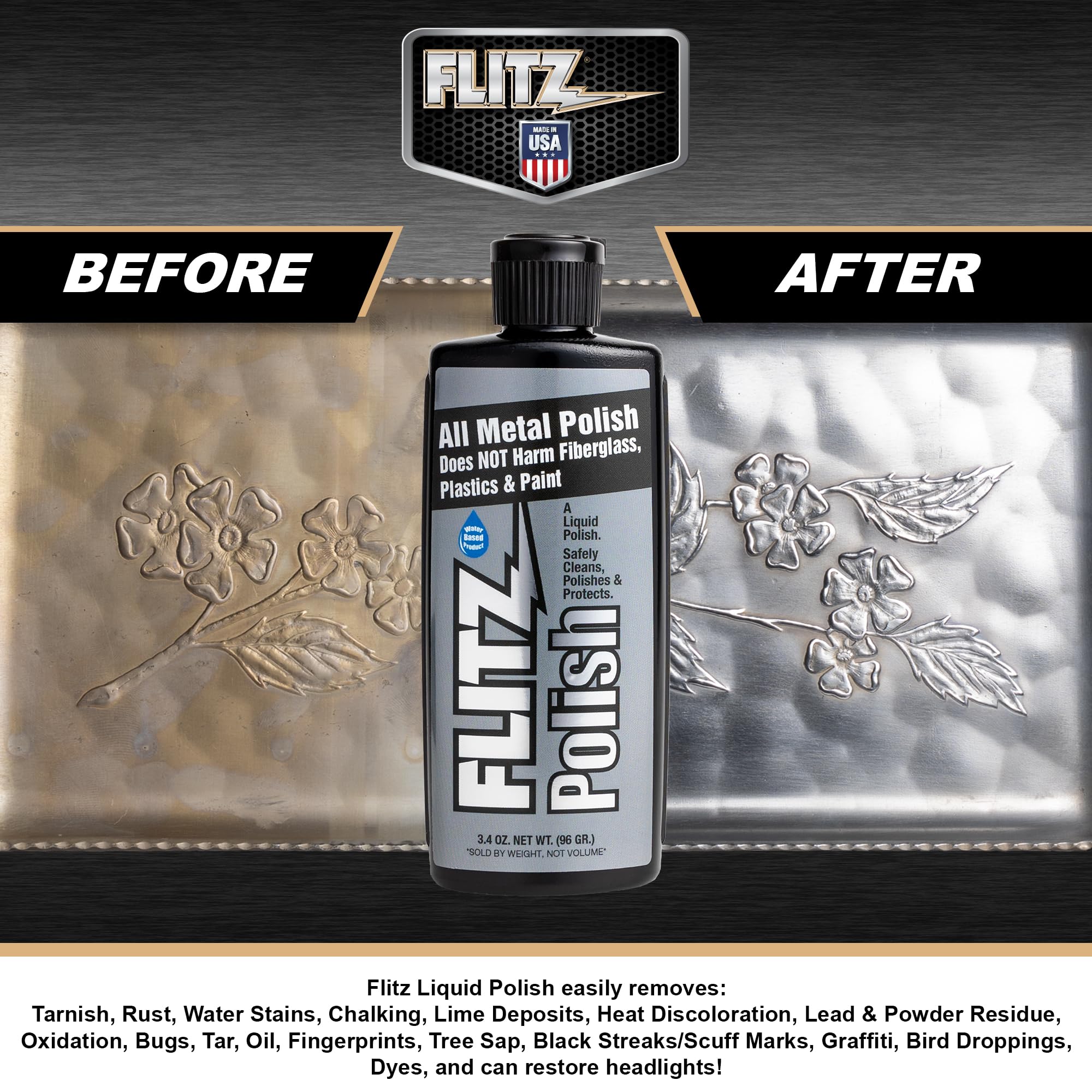 Multi Purpose Metal Polish Liquid (3.4 Fl Oz)