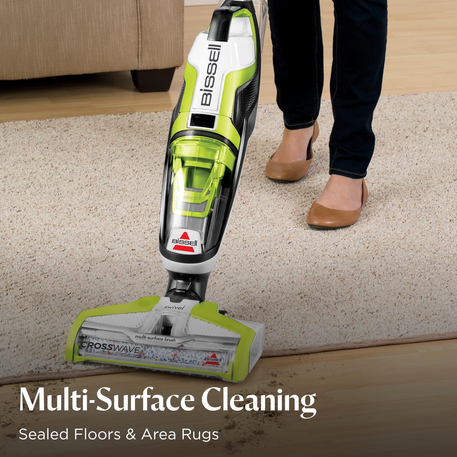 Crosswave Turbo Vacuum Mop All in One Wet and Dry Vac Combo Hard Floor & Area Rug Cleaner