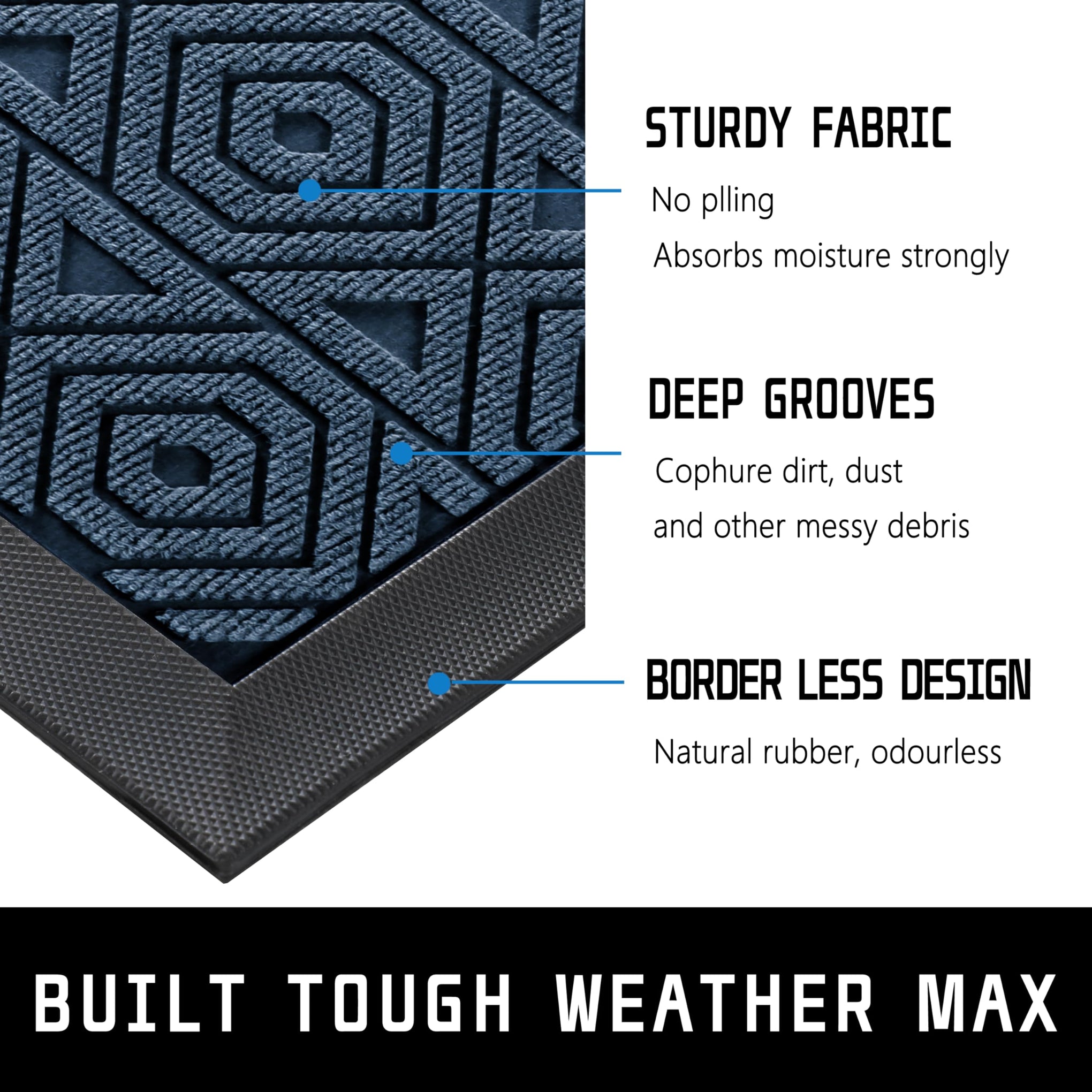 Door Mat Outdoor Indoor Entrance Welcome Mat
