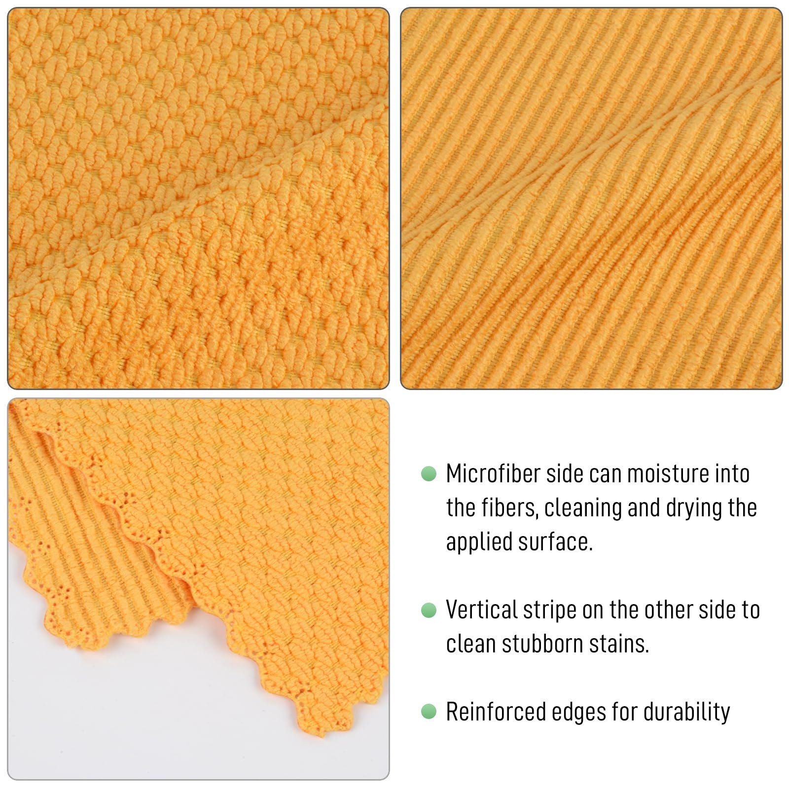 Dish Cloth for Washing Dishes Kitchen Washcloth Cleaning Cloth (10 Count)