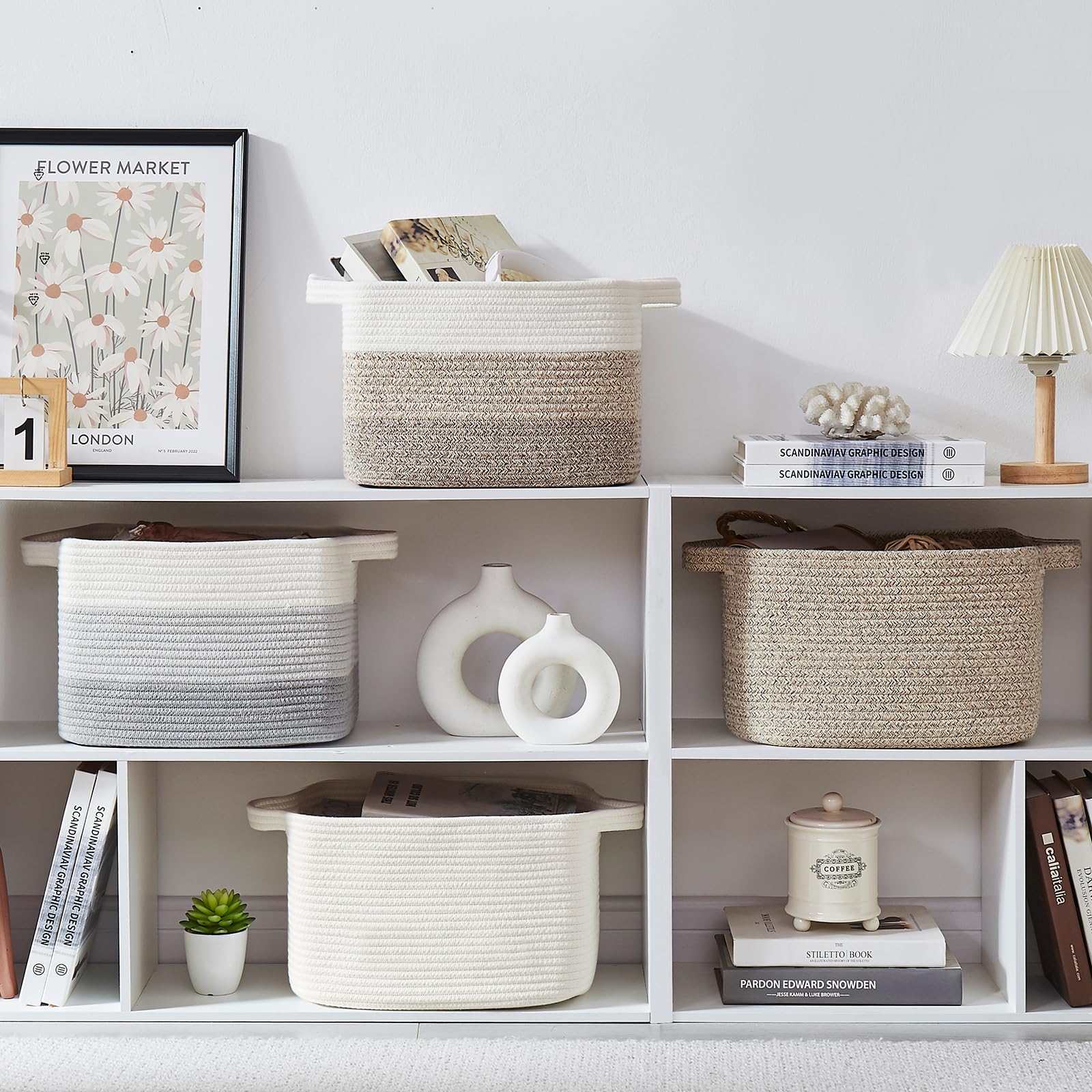 Storage Baskets for Organizing (3 Count)