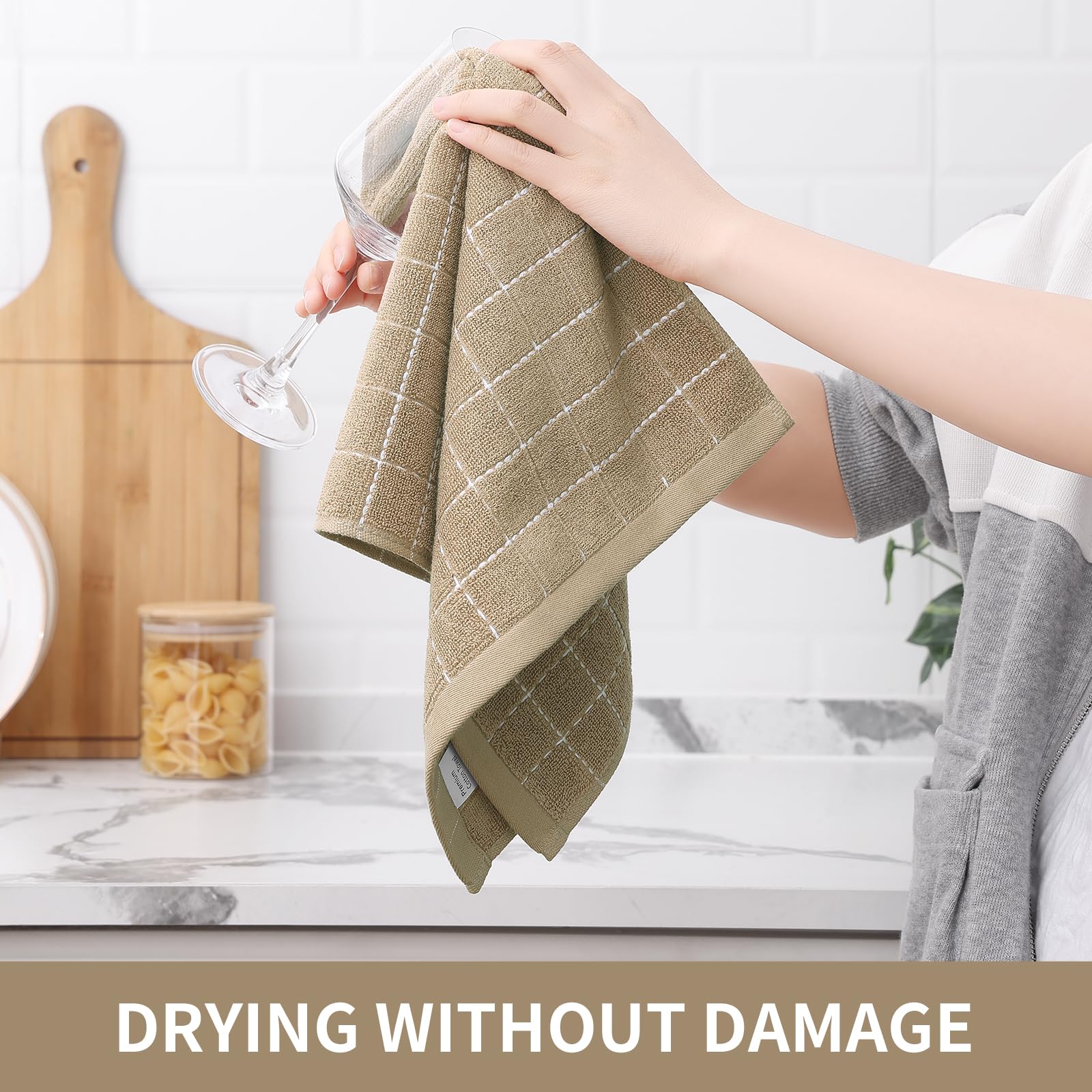 100% Cotton Terry Kitchen Towels (8 Count)