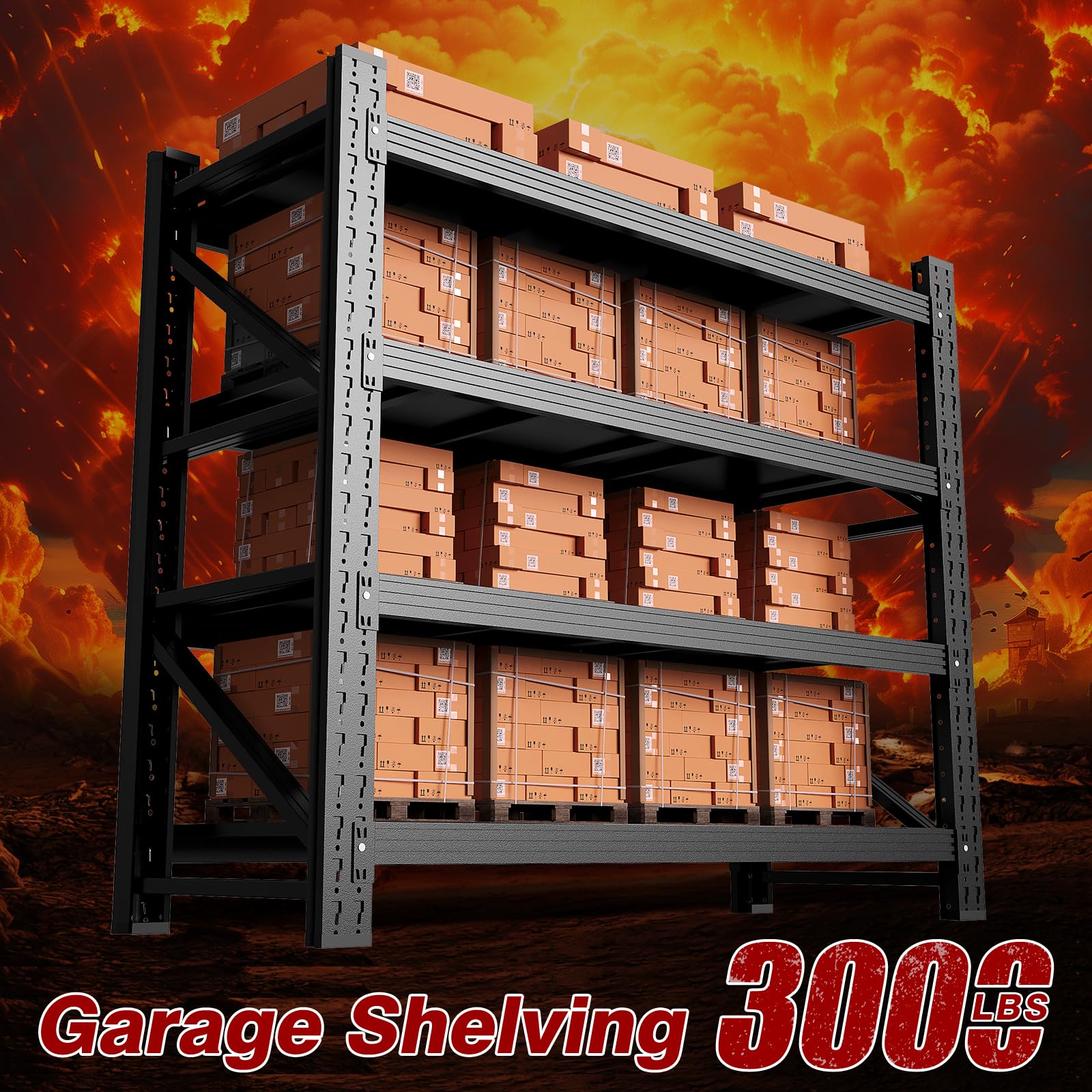 3000LBS Metal Steel Storage Shelves