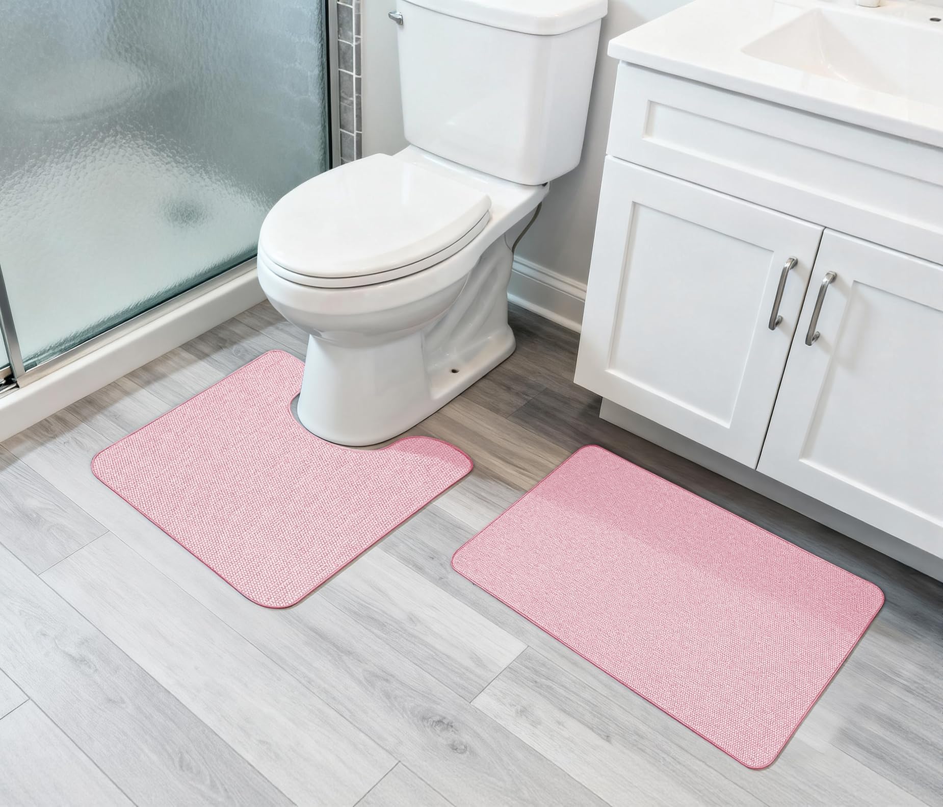 Bath Mat Set 2 Pieces (7.5 Sq Ft)