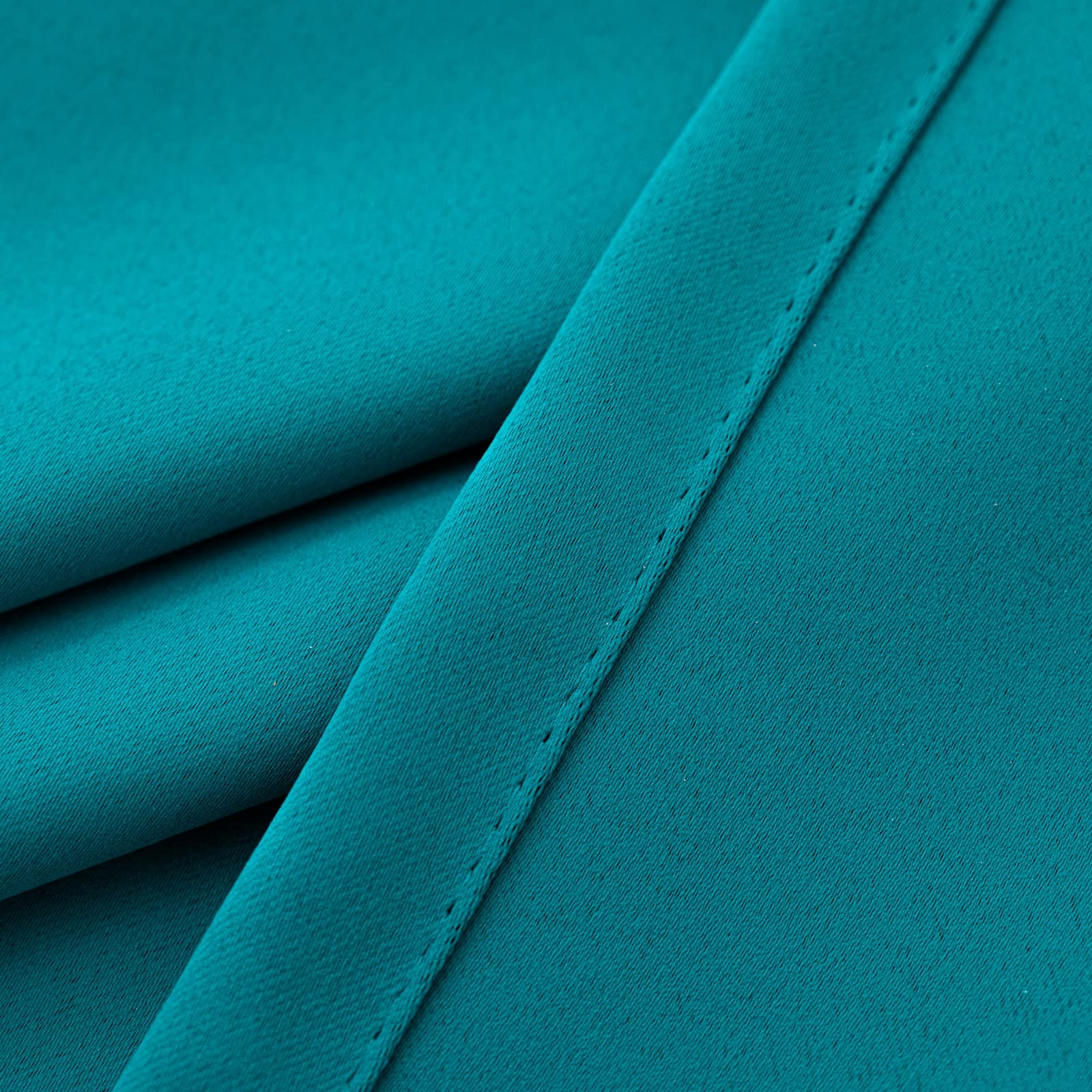 Teal Cafe Curtain 30 Inches Length (2 Count)