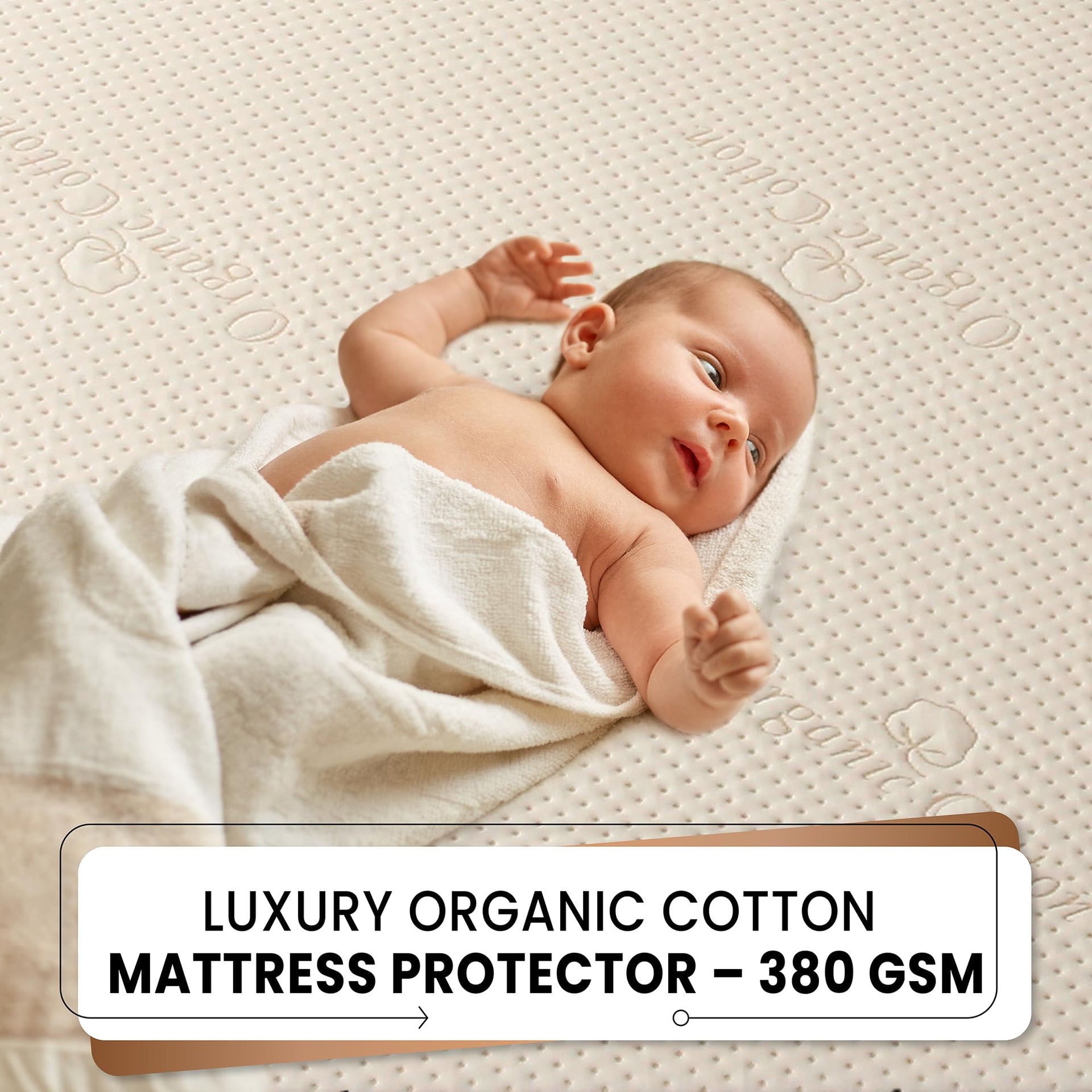 Organic Cotton Crib Mattress Protector
