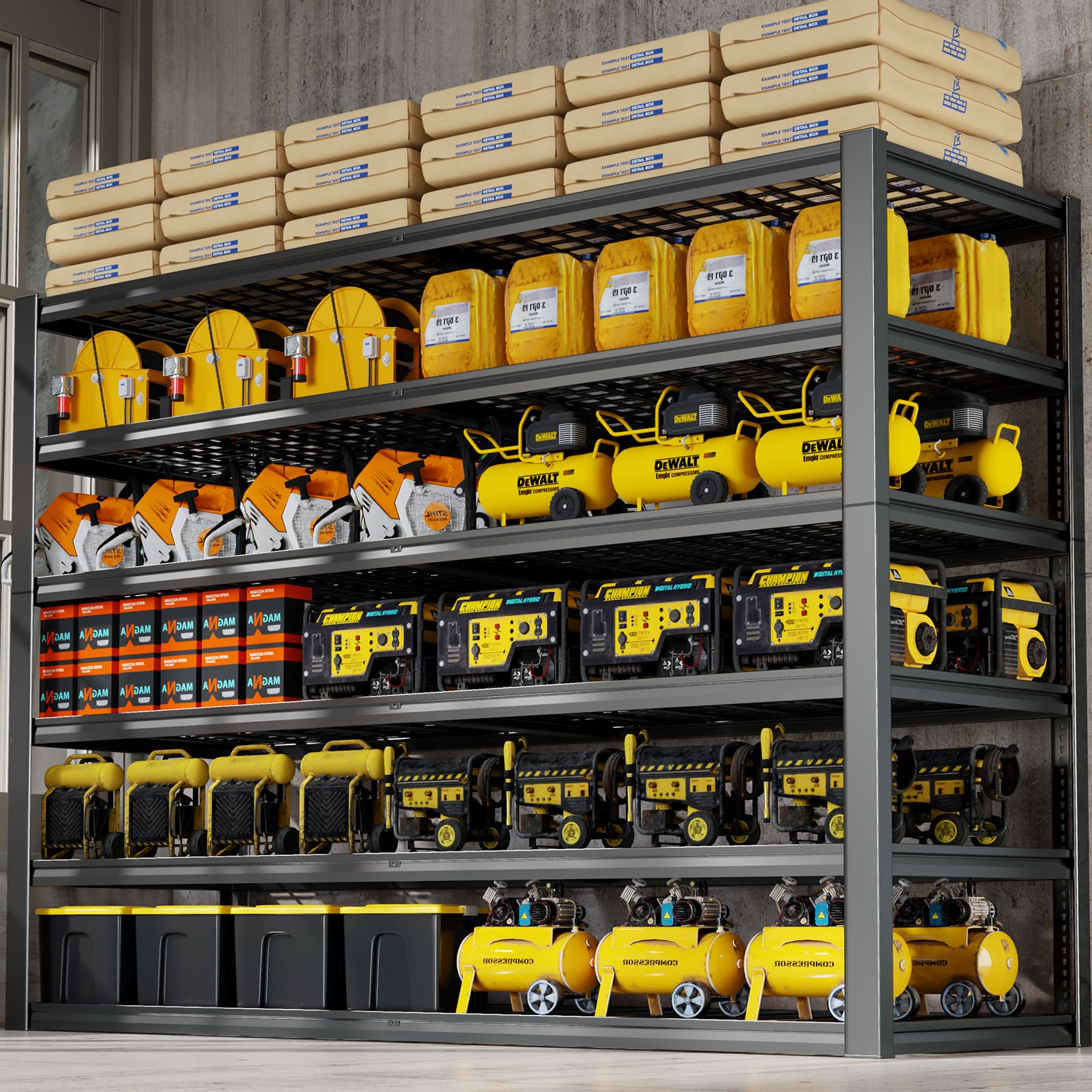 65" W Garage Shelving Heavy Duty