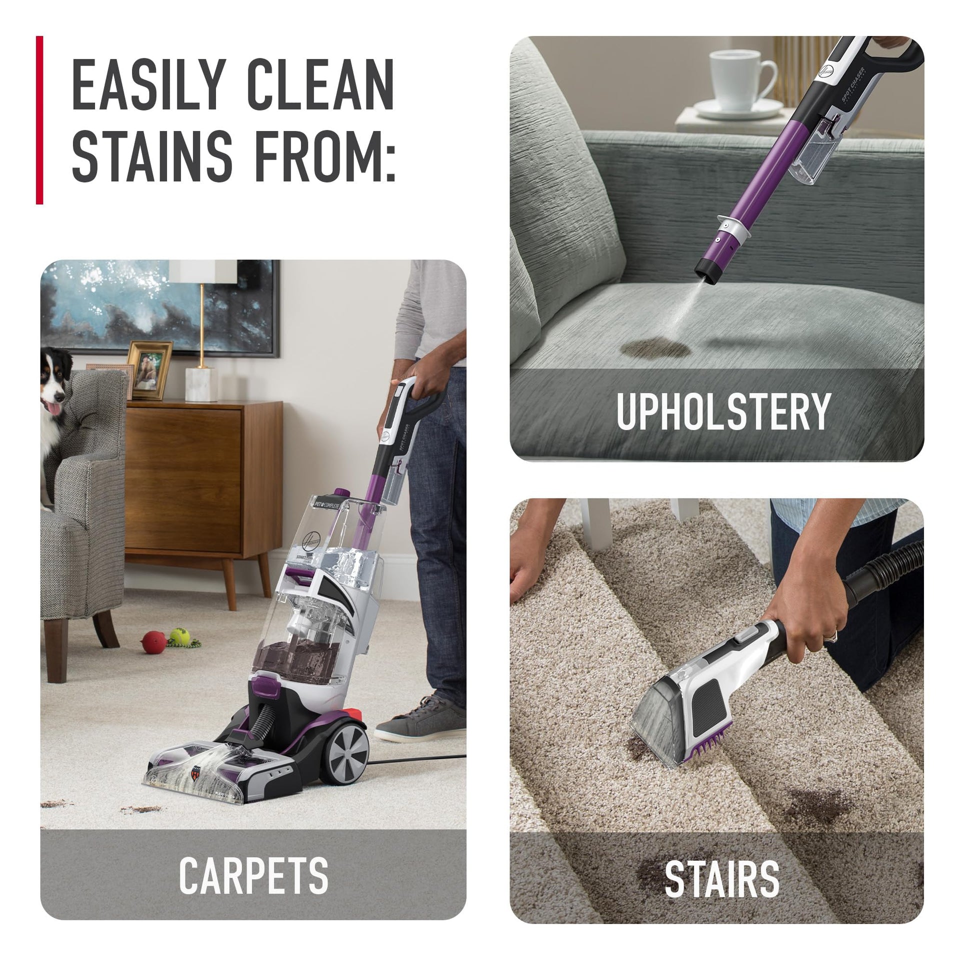 SmartWash Pet Automatic Carpet Cleaner Machine with Spot Chaser Wand