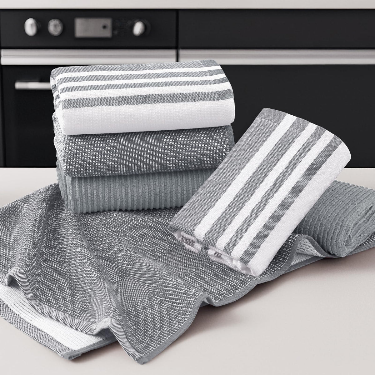 Cotton 380 GSM Premium Kitchen Towels (9 Count)
