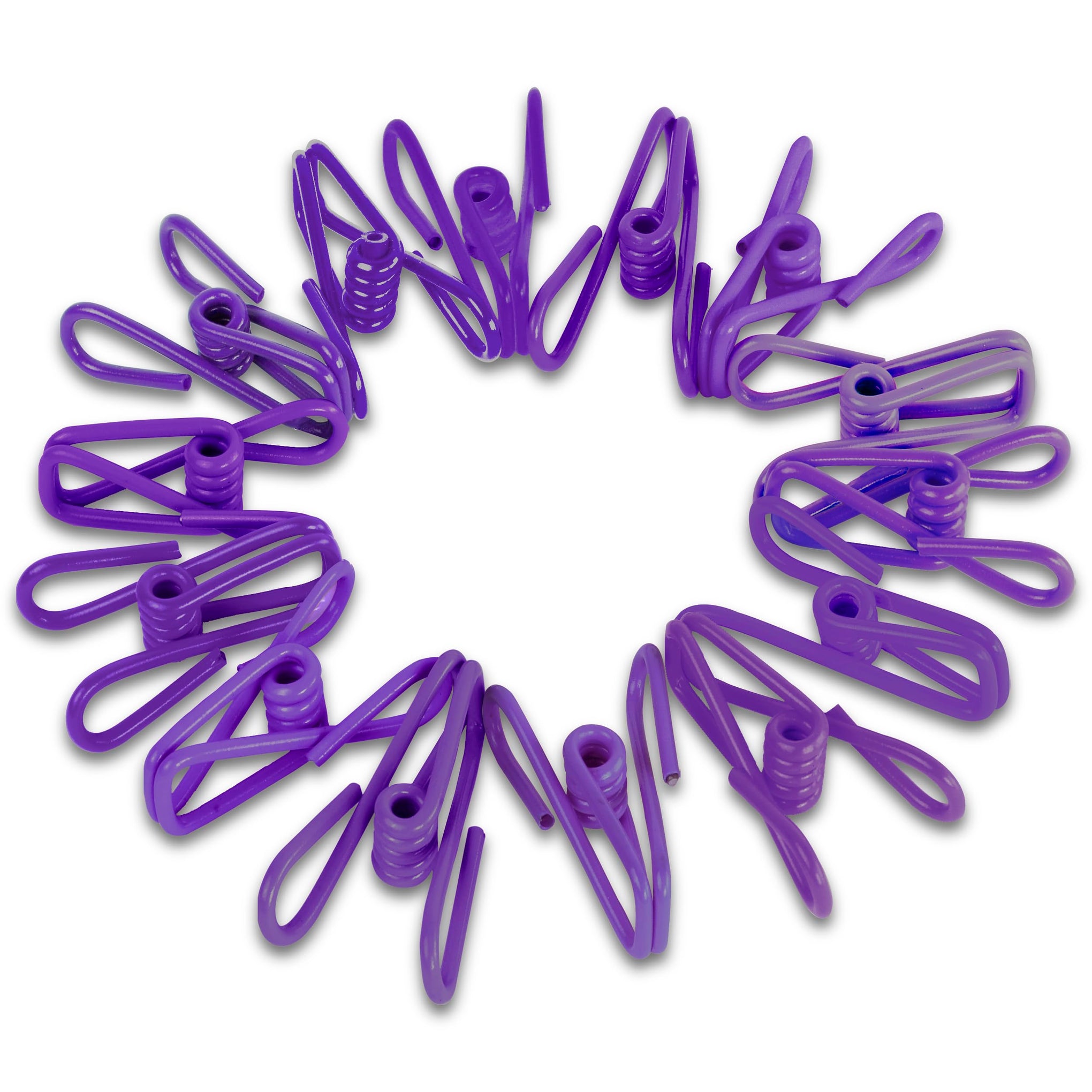 30 Pack Purple Chip Bag Clips for Food (30 Count)