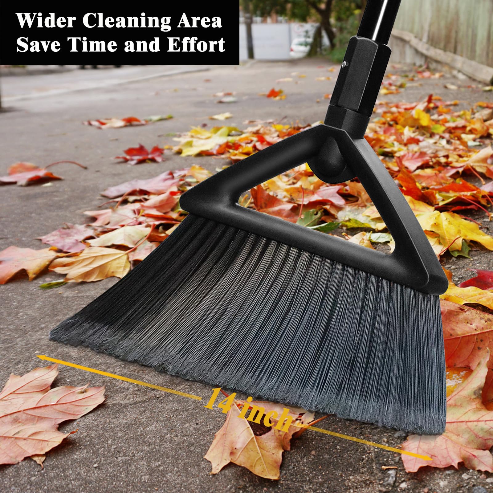 Heavy Duty Broom Outdoor Indoor (4 Count)