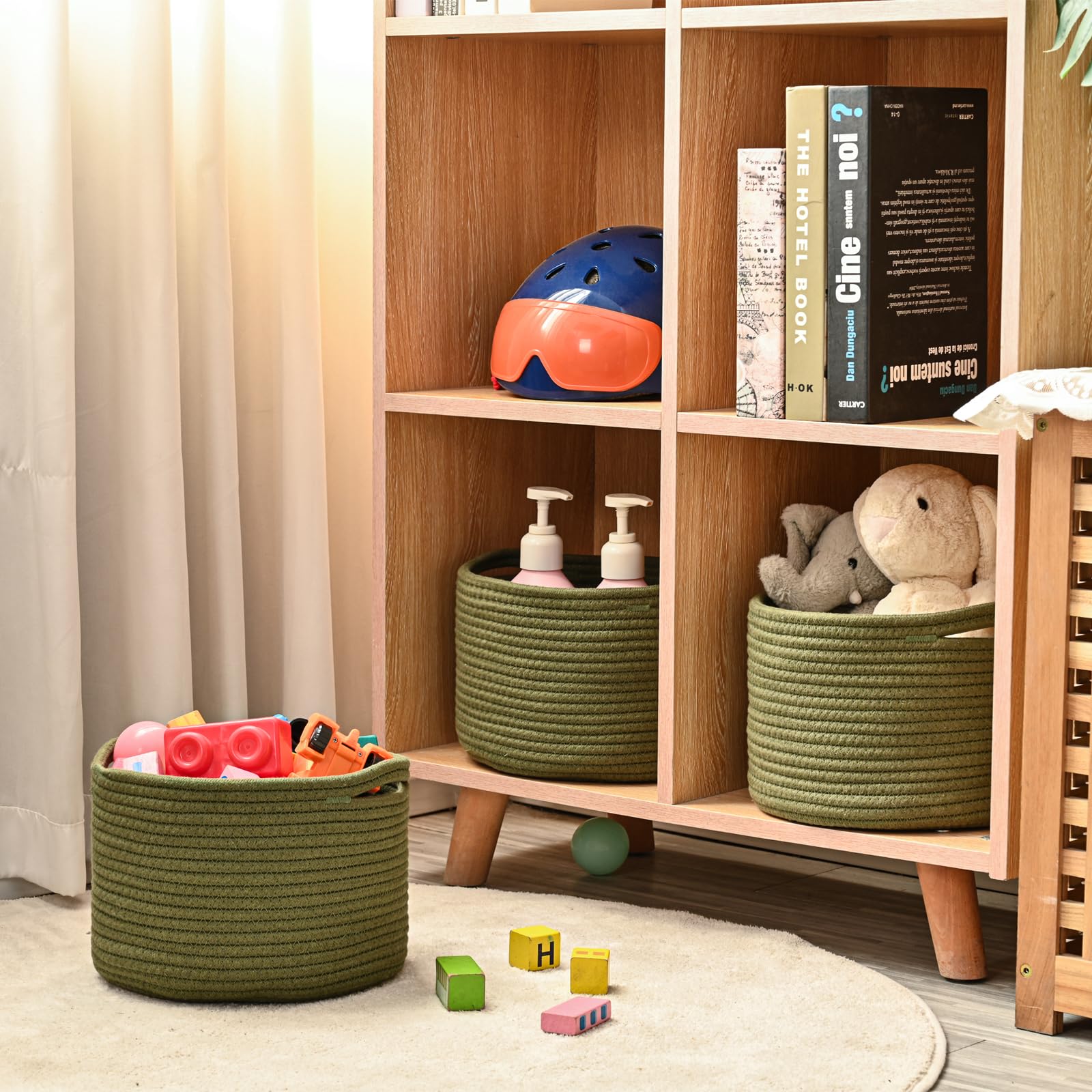 Small Storage Baskets for Organizing (3 Count)