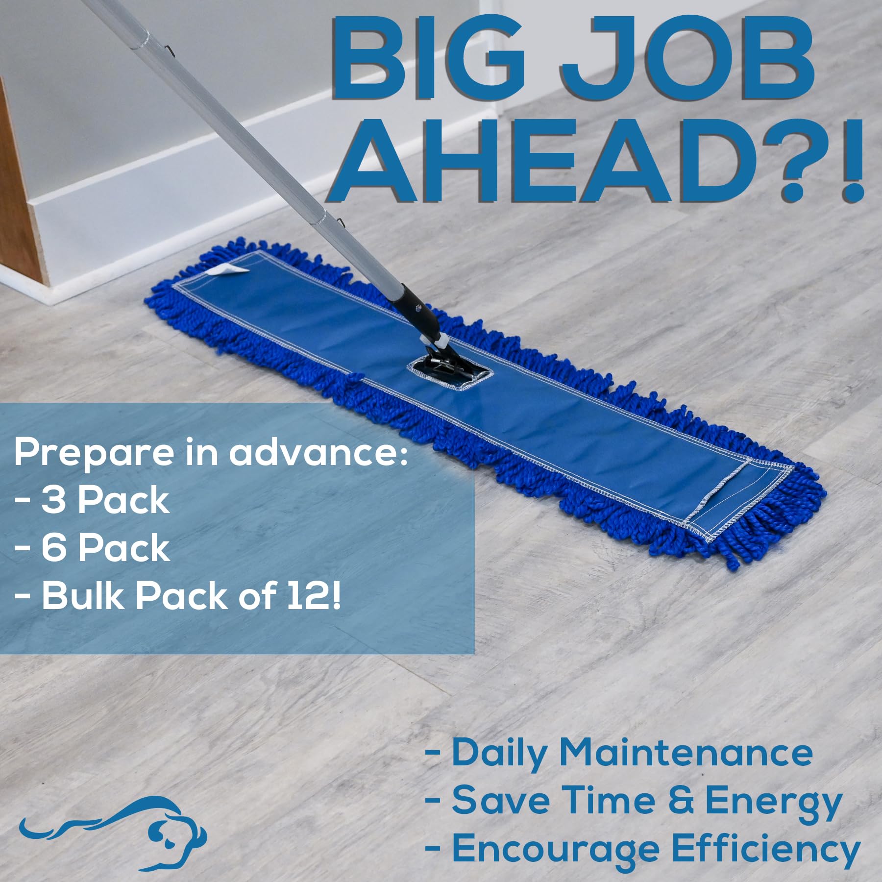 36" Microfiber Dust Mop Head Replacement (6 Count) - ModHome Supplies