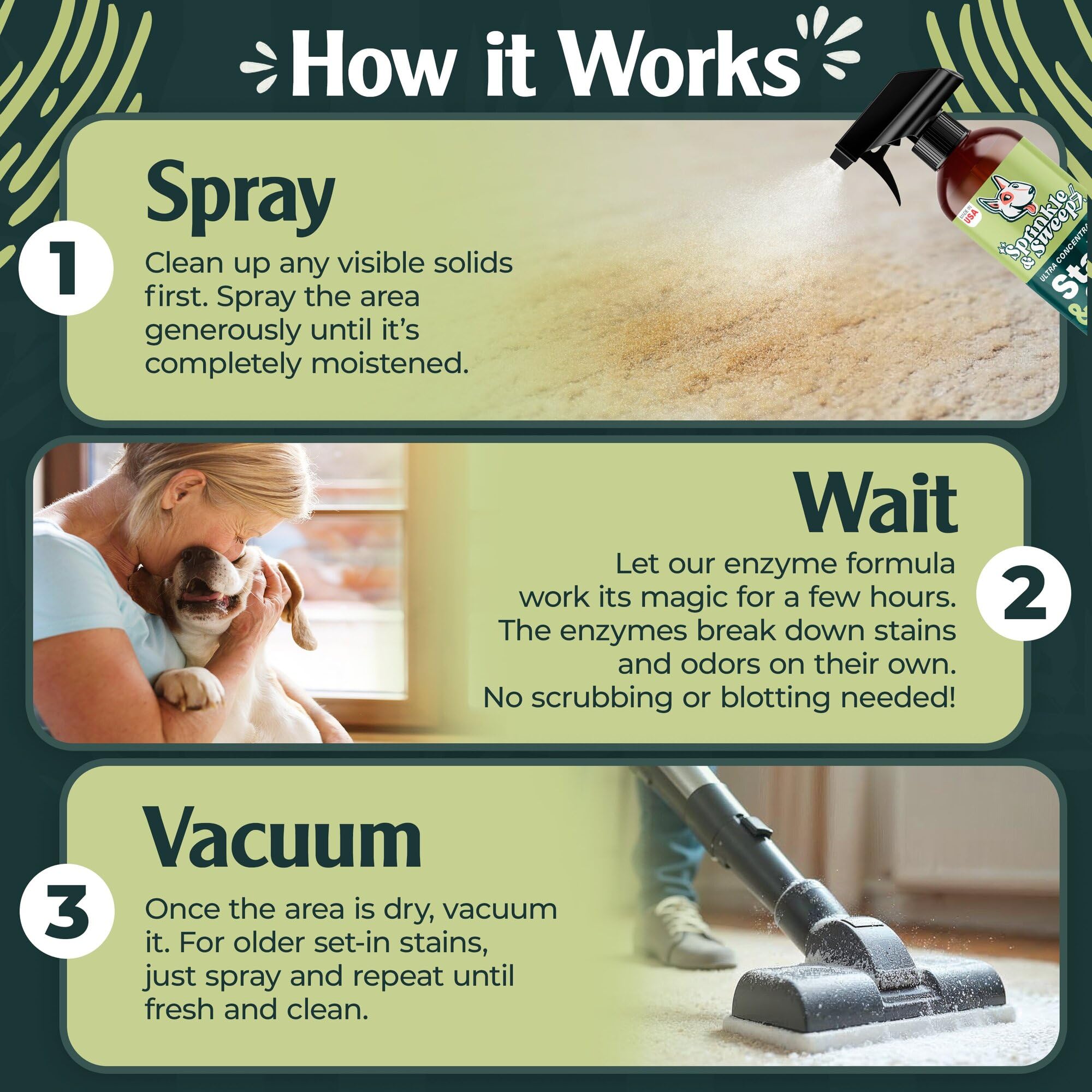 Pet Stain & Odor Enzyme Spray (24 Fl Oz)