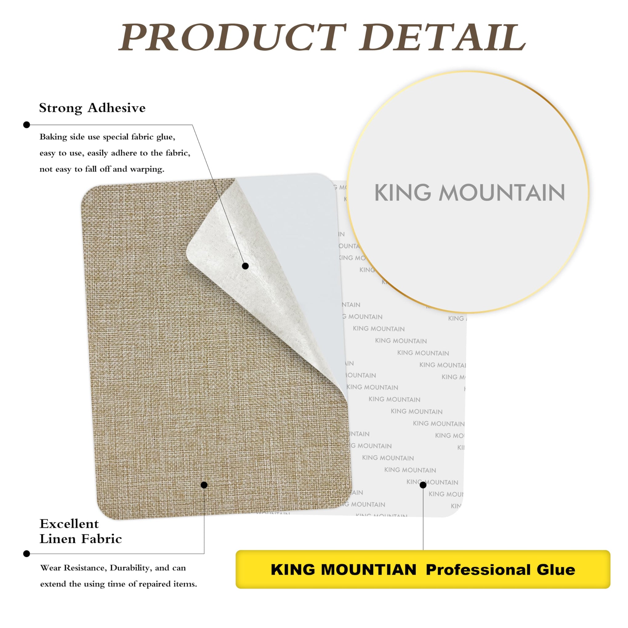 Coarse Linen Repair Patches