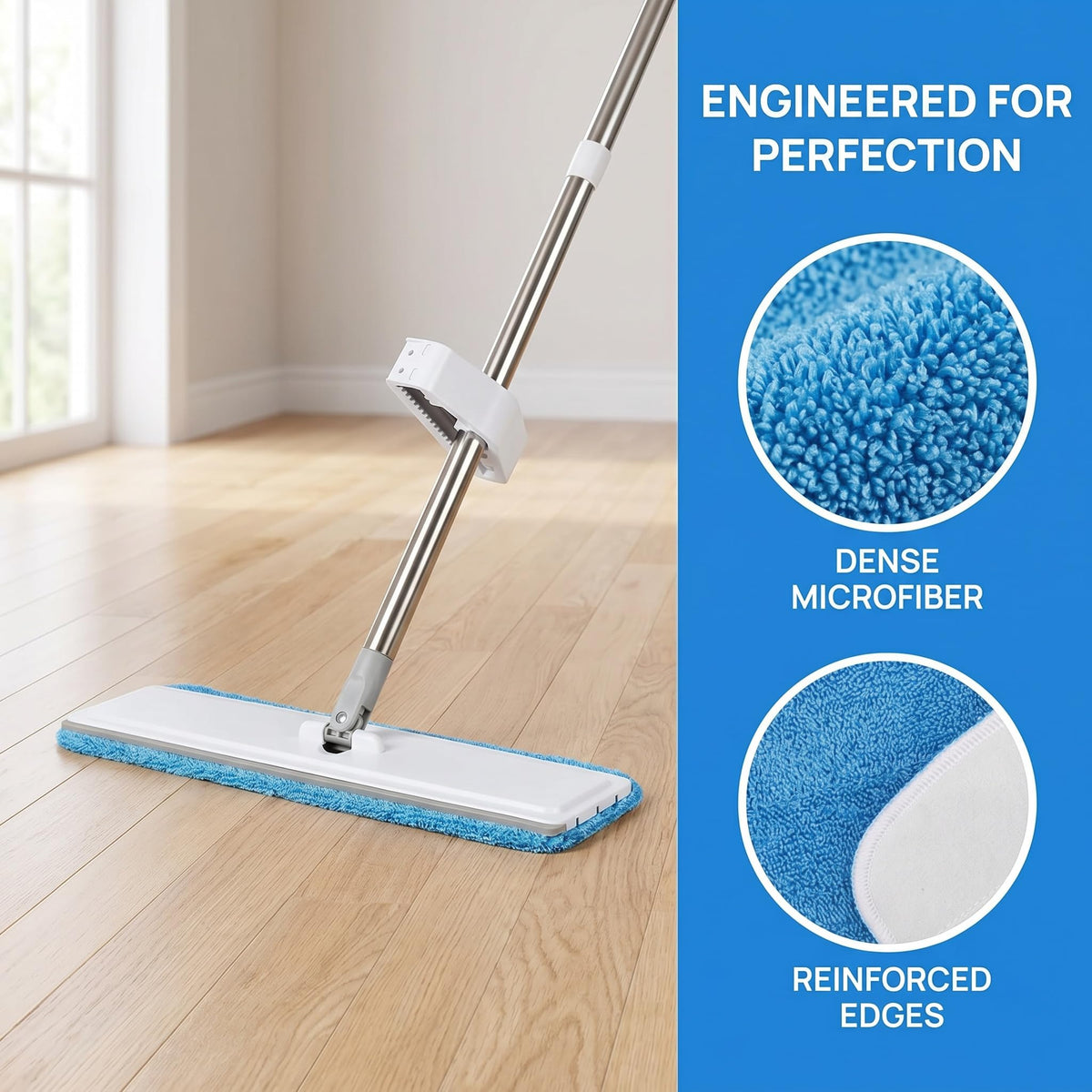 12Pack Microfiber Mop Pads (12 Count)