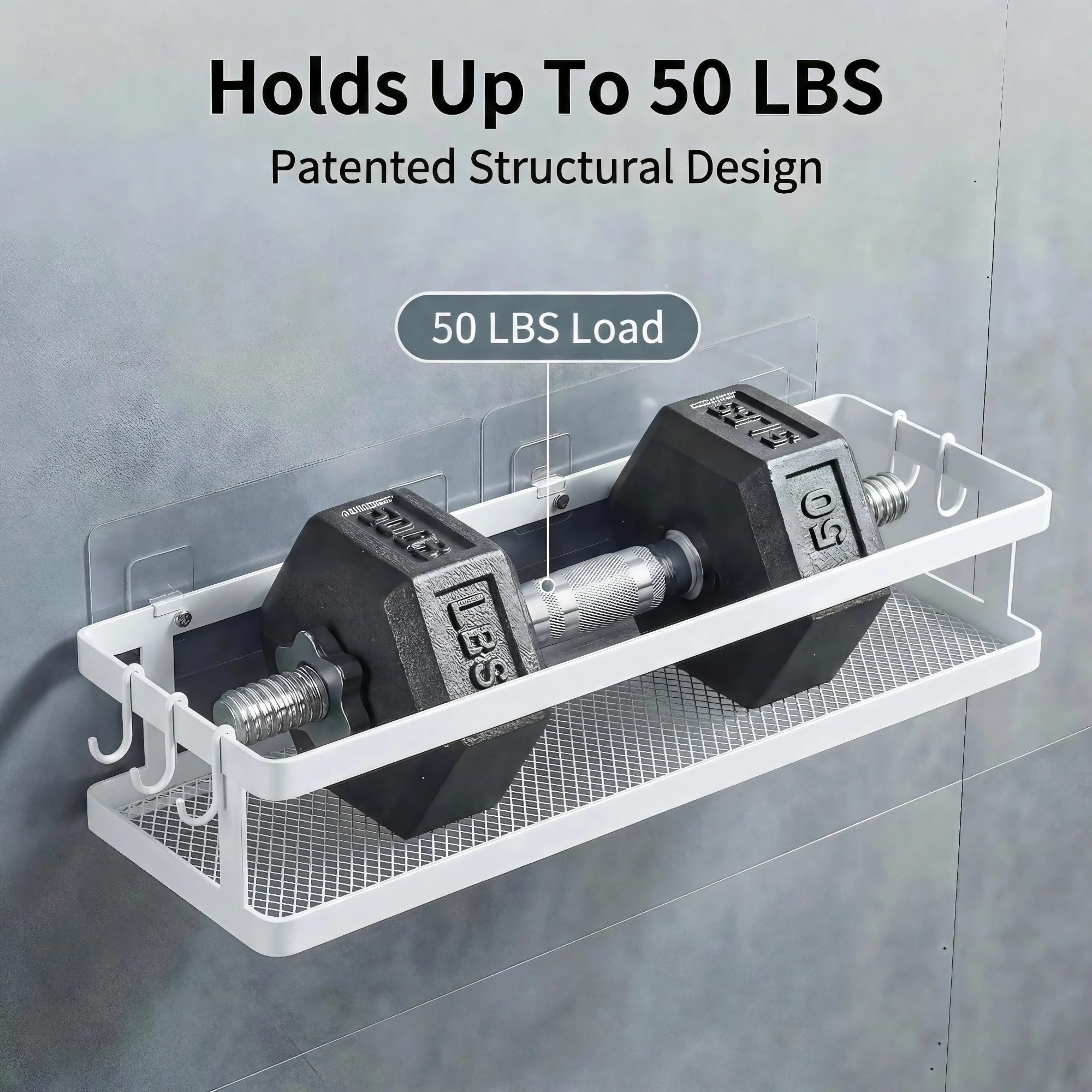 2 Pack 16.5" Extra Long Slim Shower Caddy (2 Count)