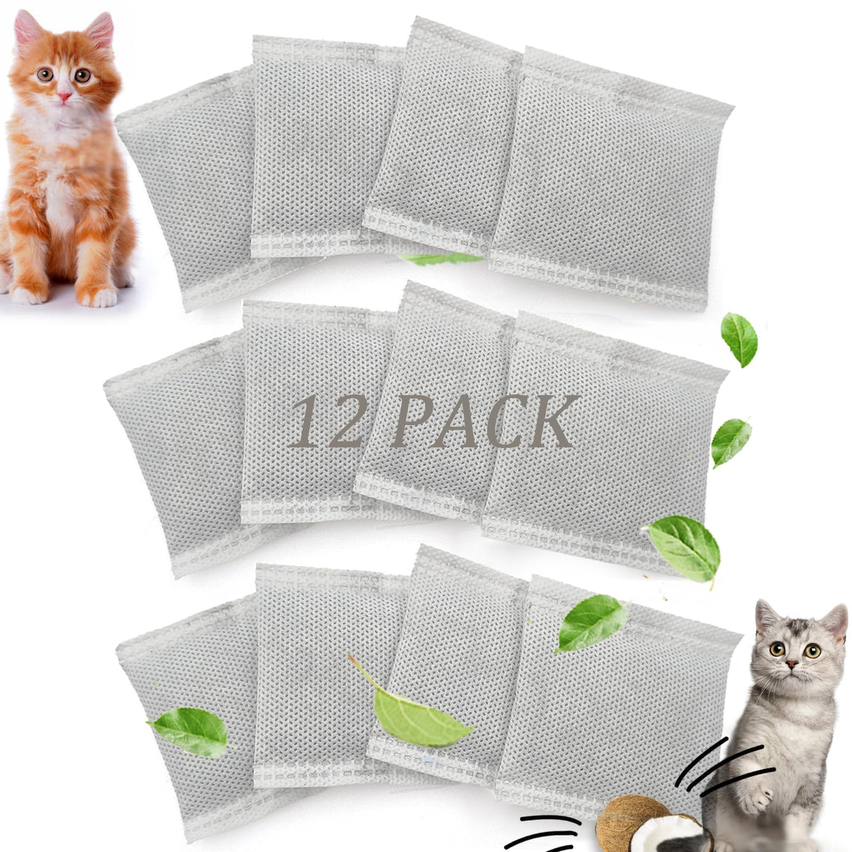 12 Pack Universal Odor Eliminator for Hooded Cat Litter Box (12 Count)