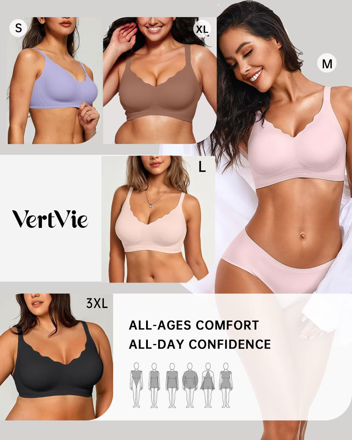 Seamless Jelly Bra No Underwire Supportive Bralette