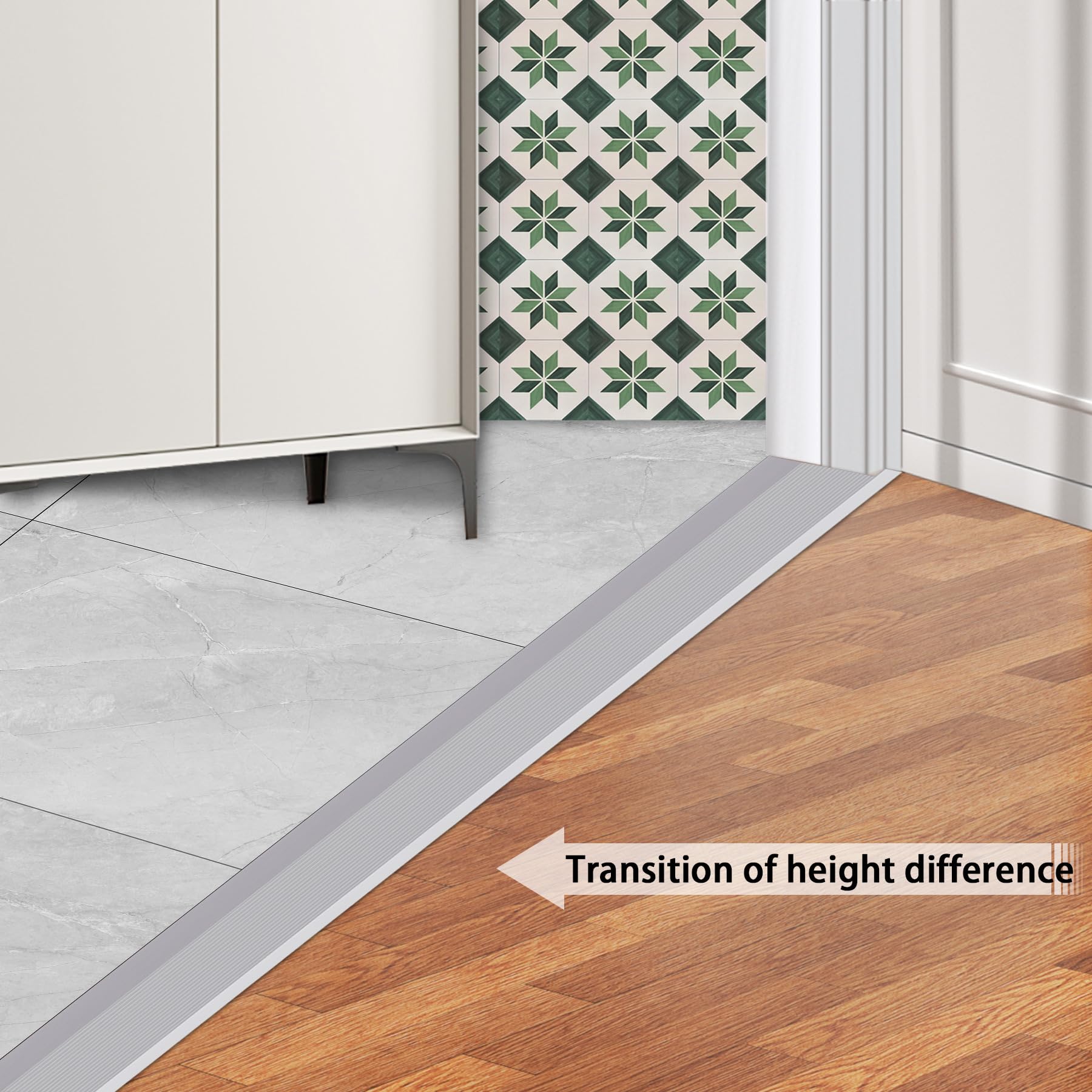 Aluminum Floor Transition Threshold Strip (2 Count)