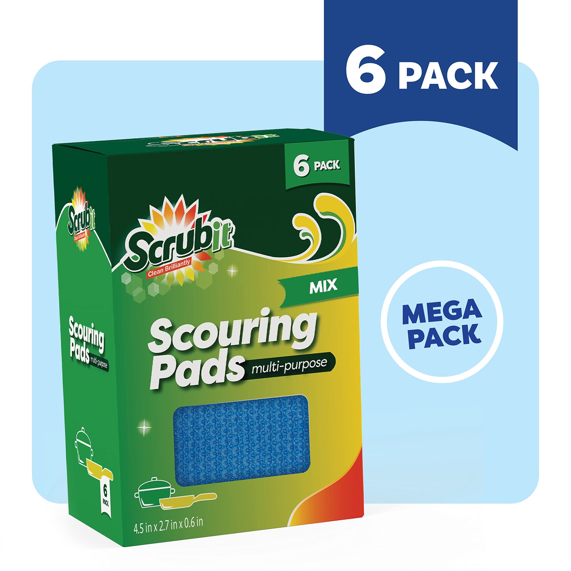 Multi Purpose Scouring Pad (6 Count)