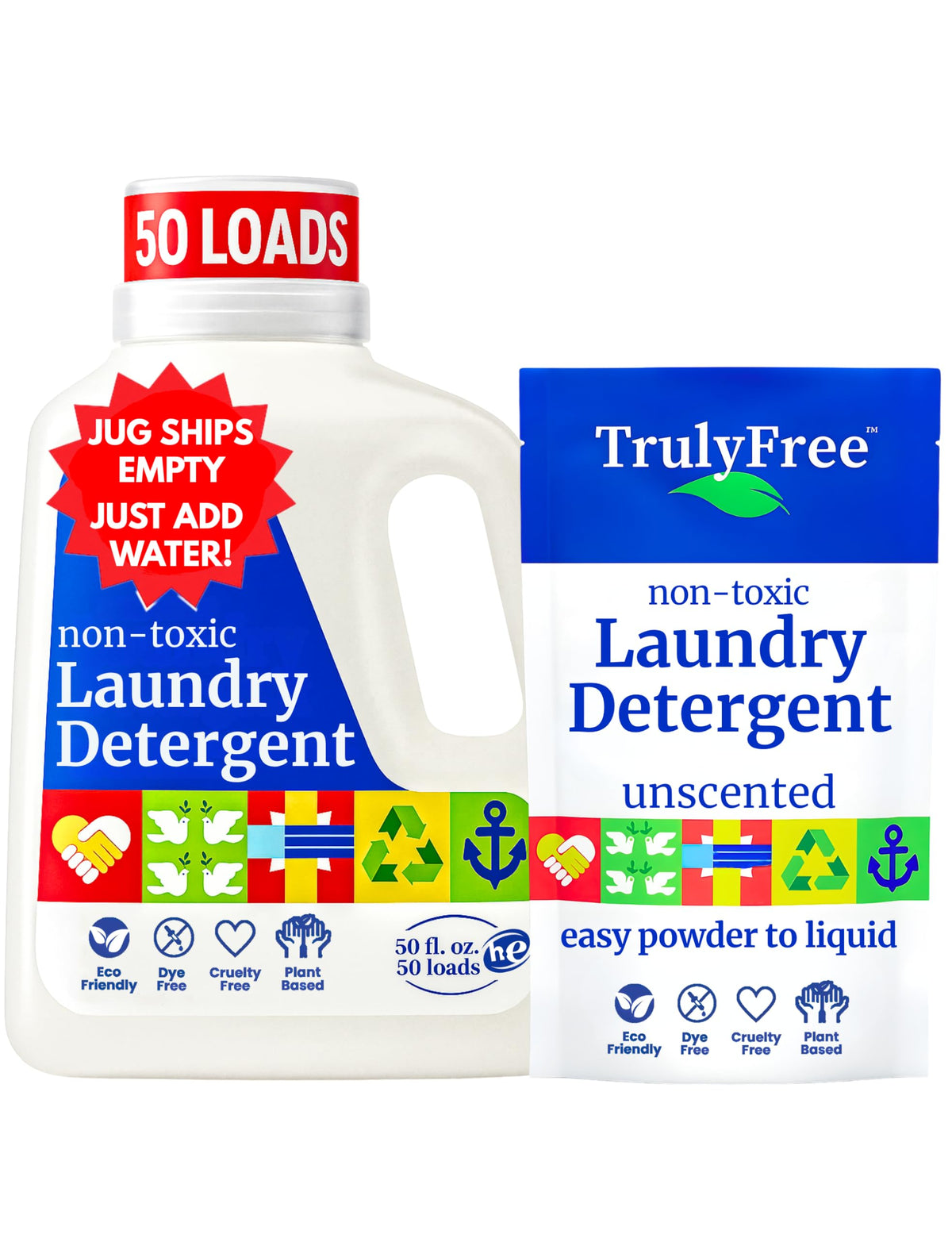 Natural Laundry Detergent for Sensitive Skin (50 Fl Oz)