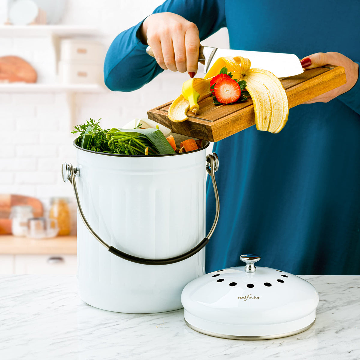 Premium Compost Bin for Kitchen Countertop