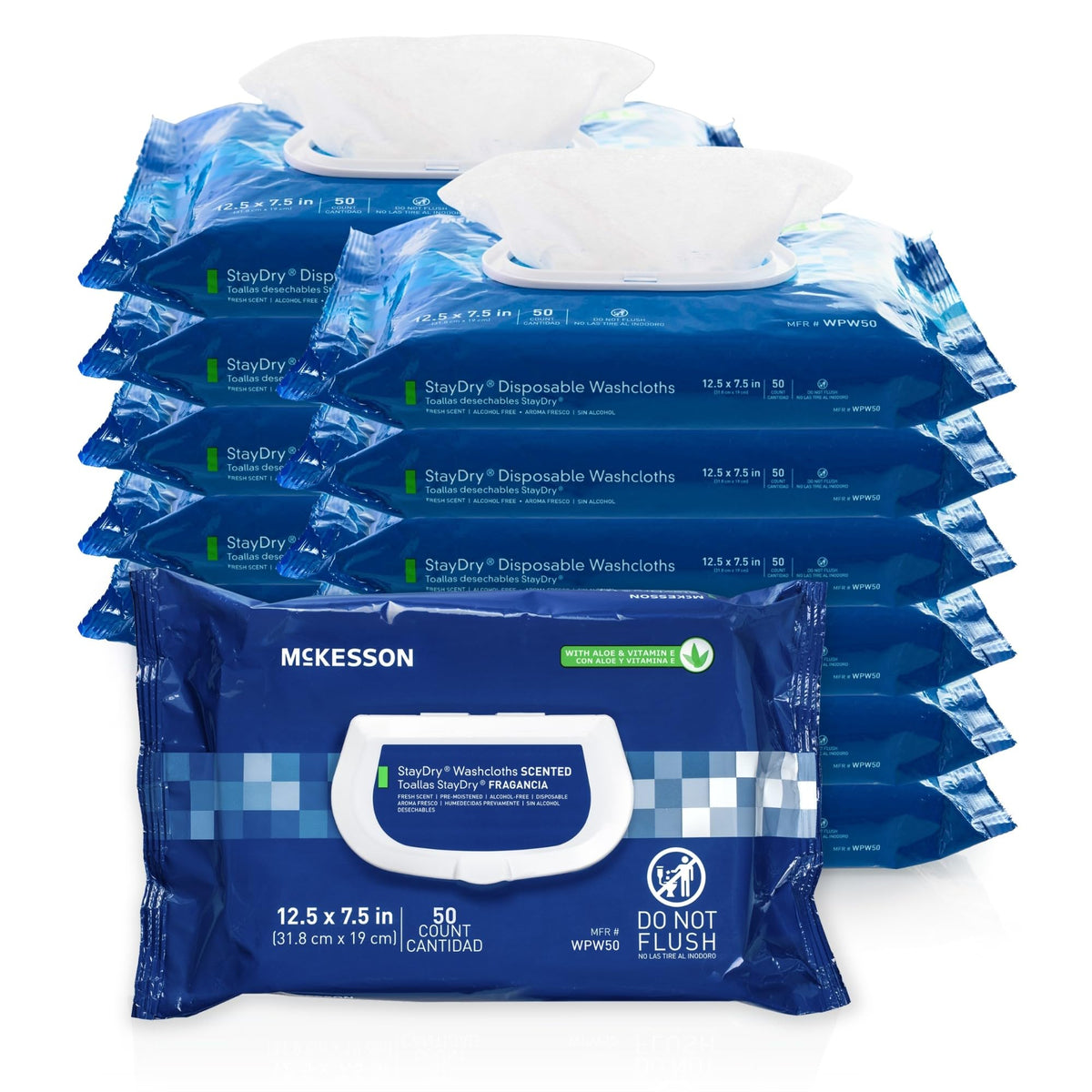 Disposable Wipe 12 Pack (600 Count)