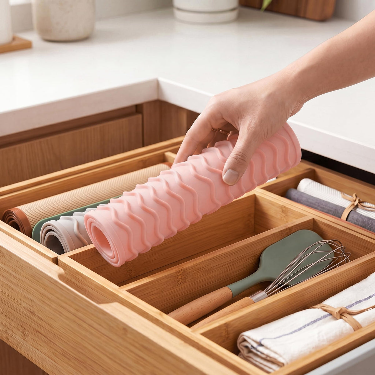 Silicone Dish Drying Mat for Multiple Usage