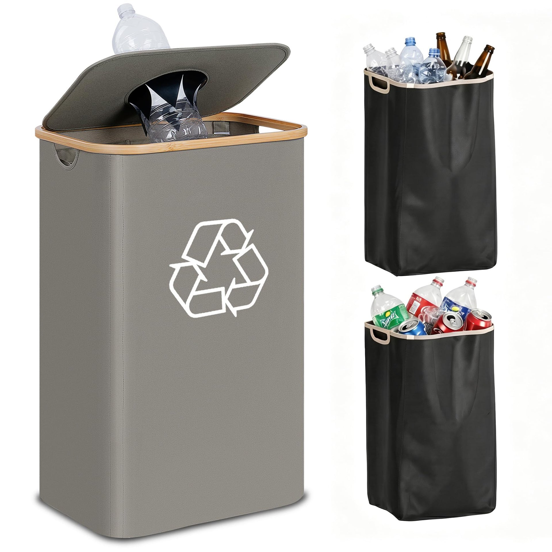 Recycling Bin for Kitchen 26 Gallon