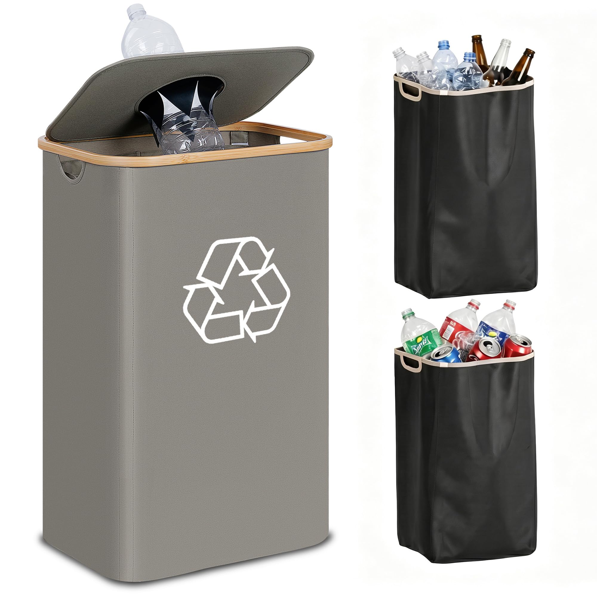 Recycling Bin for Kitchen 26 Gallon