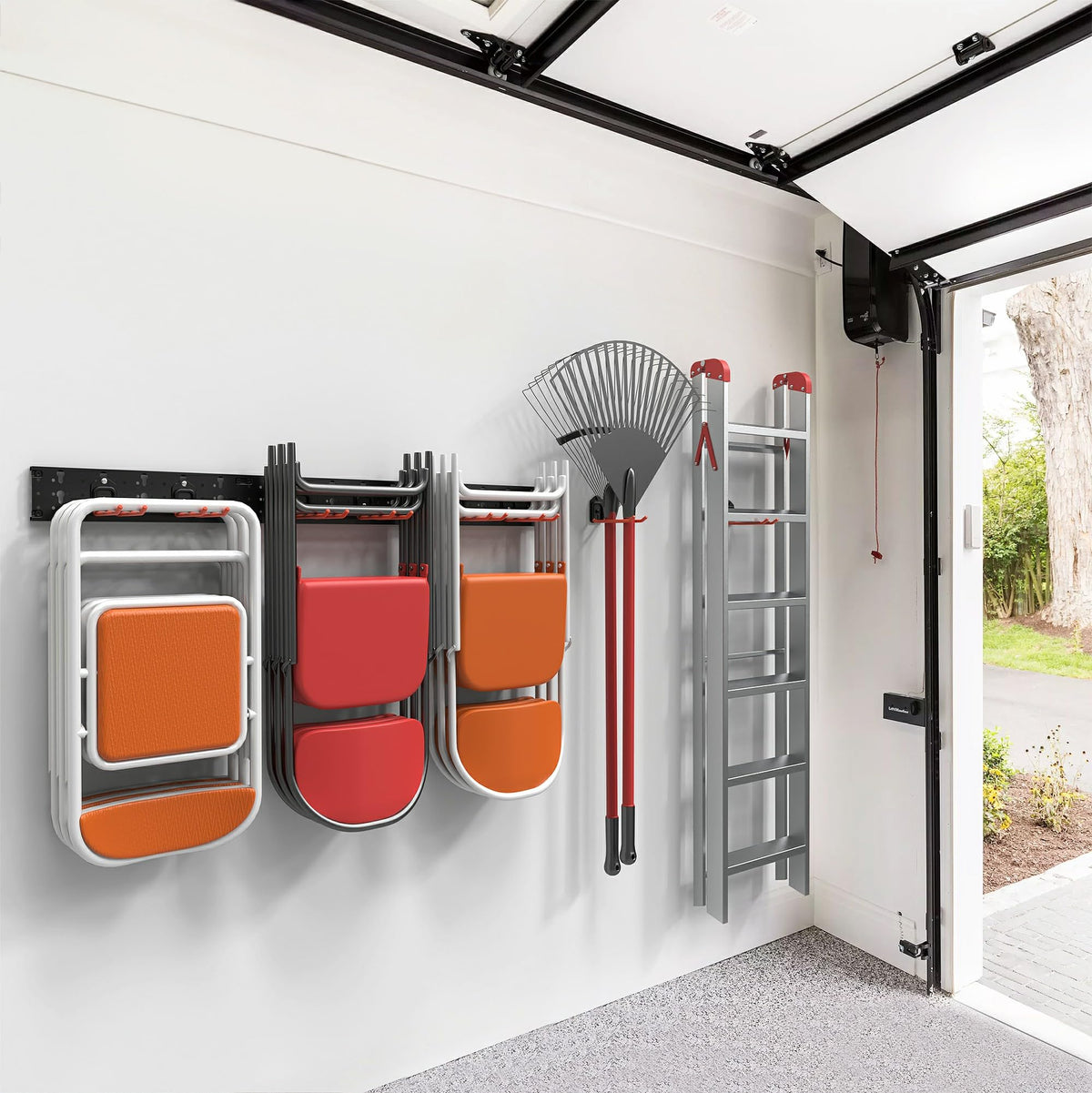 Wall Mount Garage Organizer Tool Storage Rack