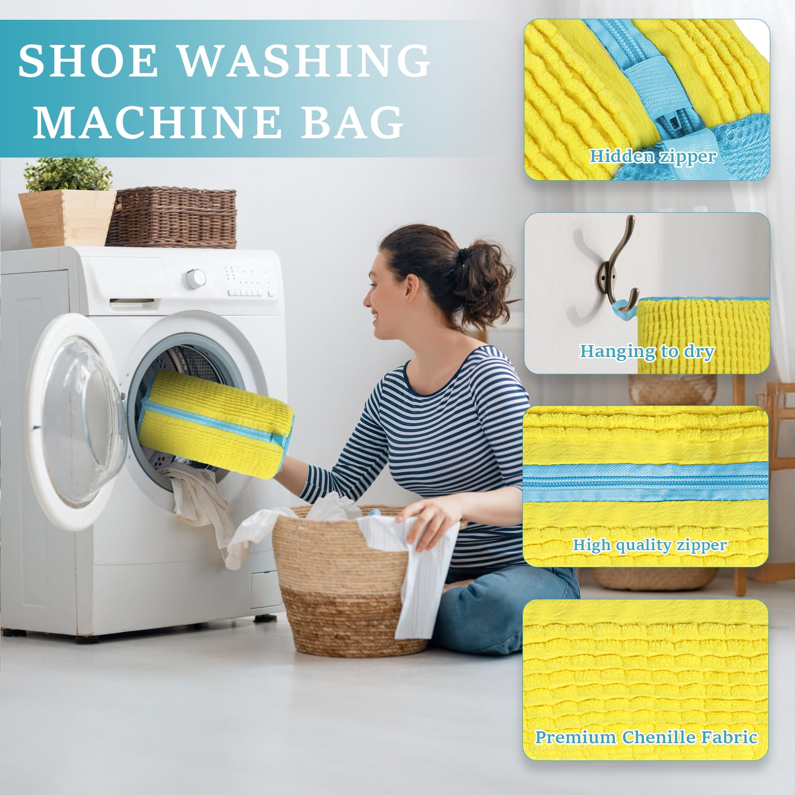 Shoe Washing Machine Bag