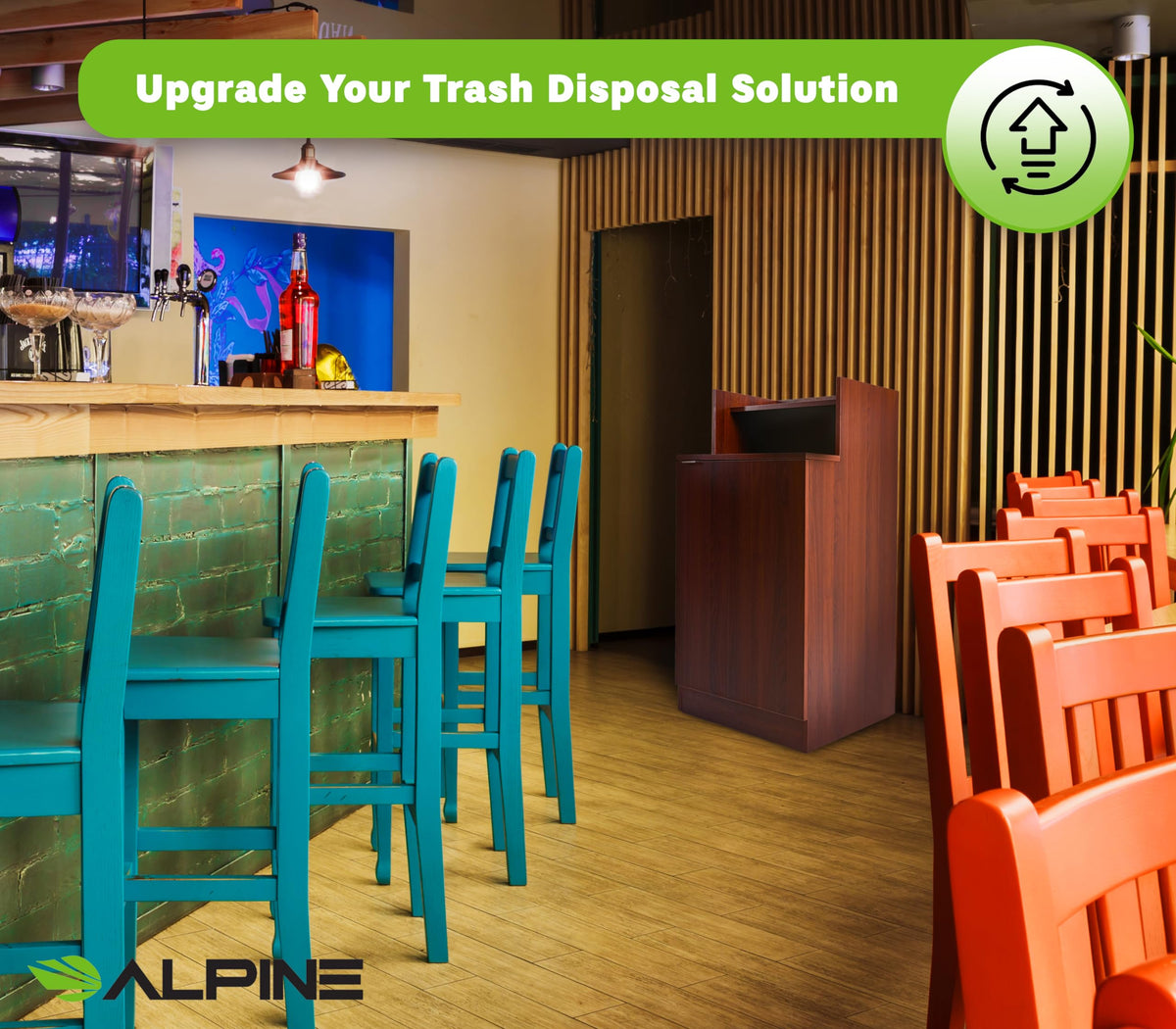Restaurant Trash Bin Cabinet