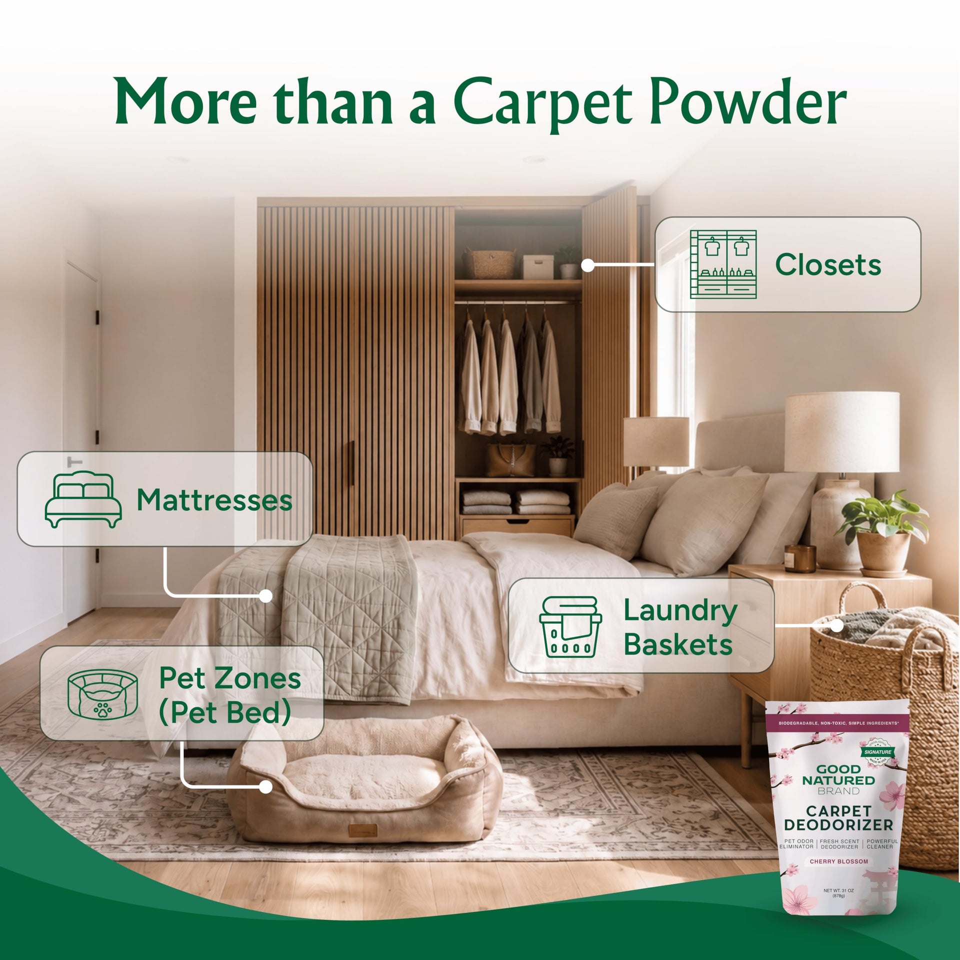 Carpet Deodorizer & Freshener Powder (31 Ounce)