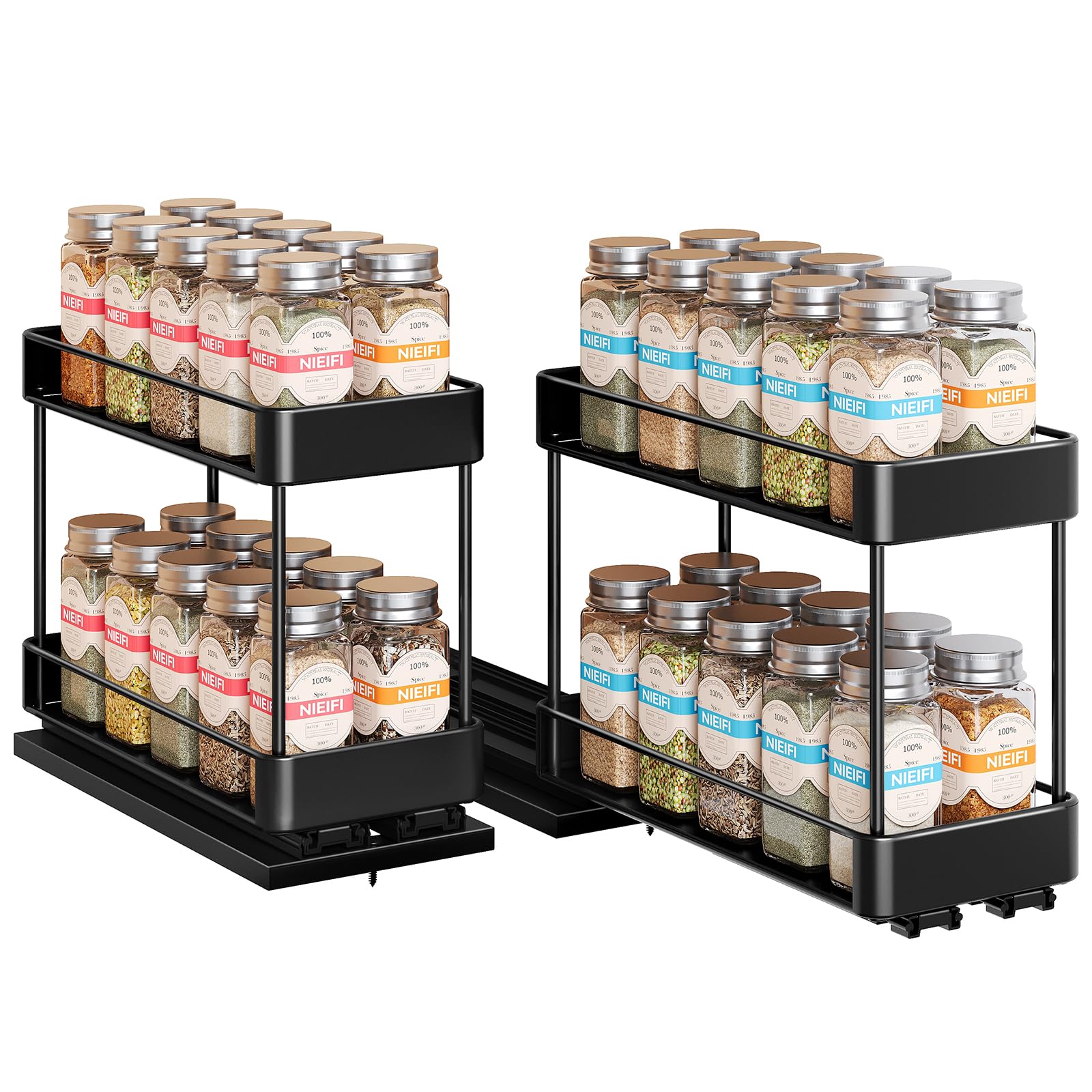 Pull Out Spice Rack Organizer (2 Count)