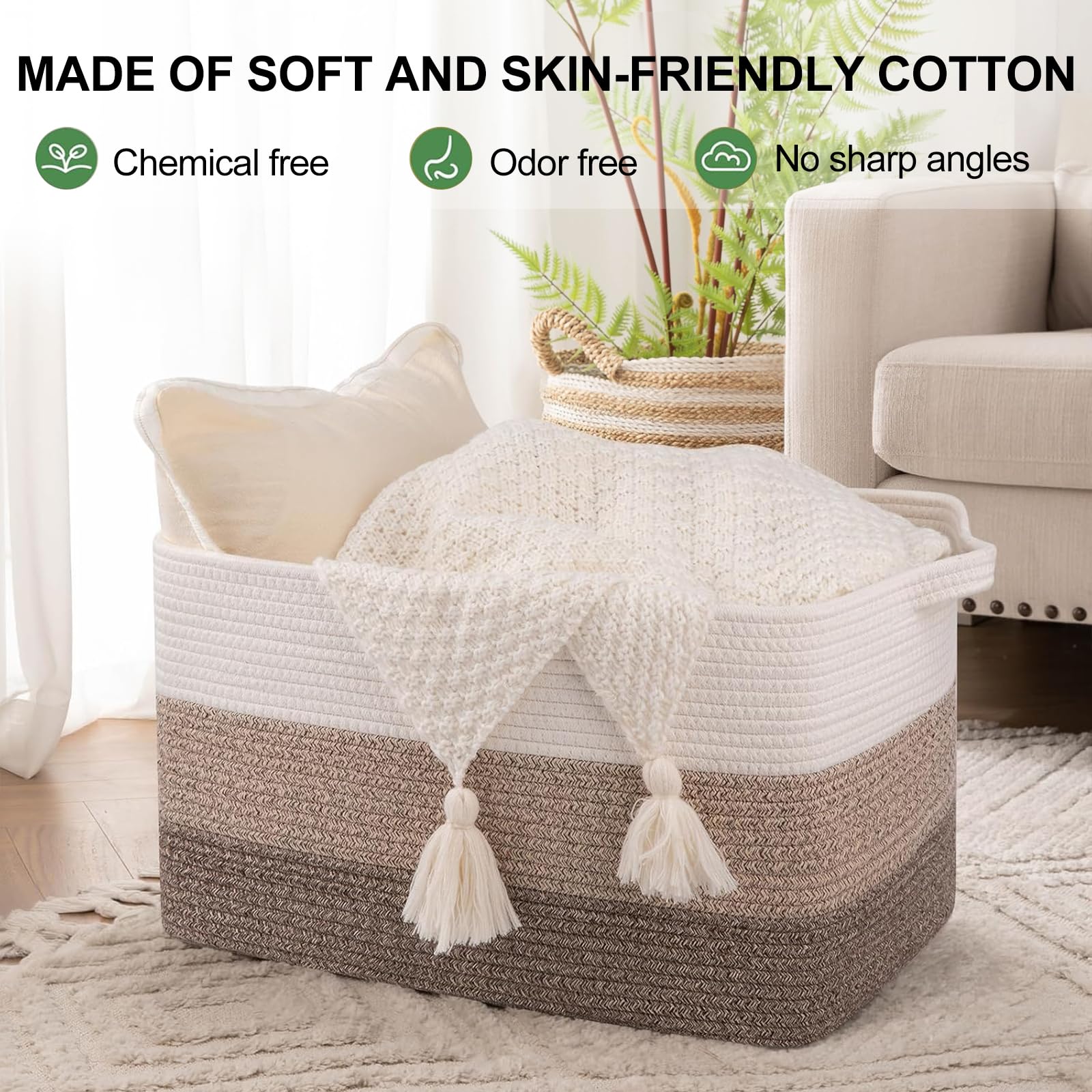 Rectangle Woven Storage Basket