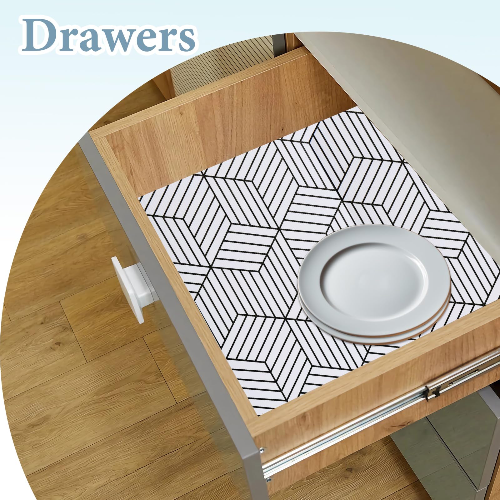 Shelf Liners for Kitchen Cabinets Non Adhesive Shelf Liner Paper Non (1417.2 sq in sq in)