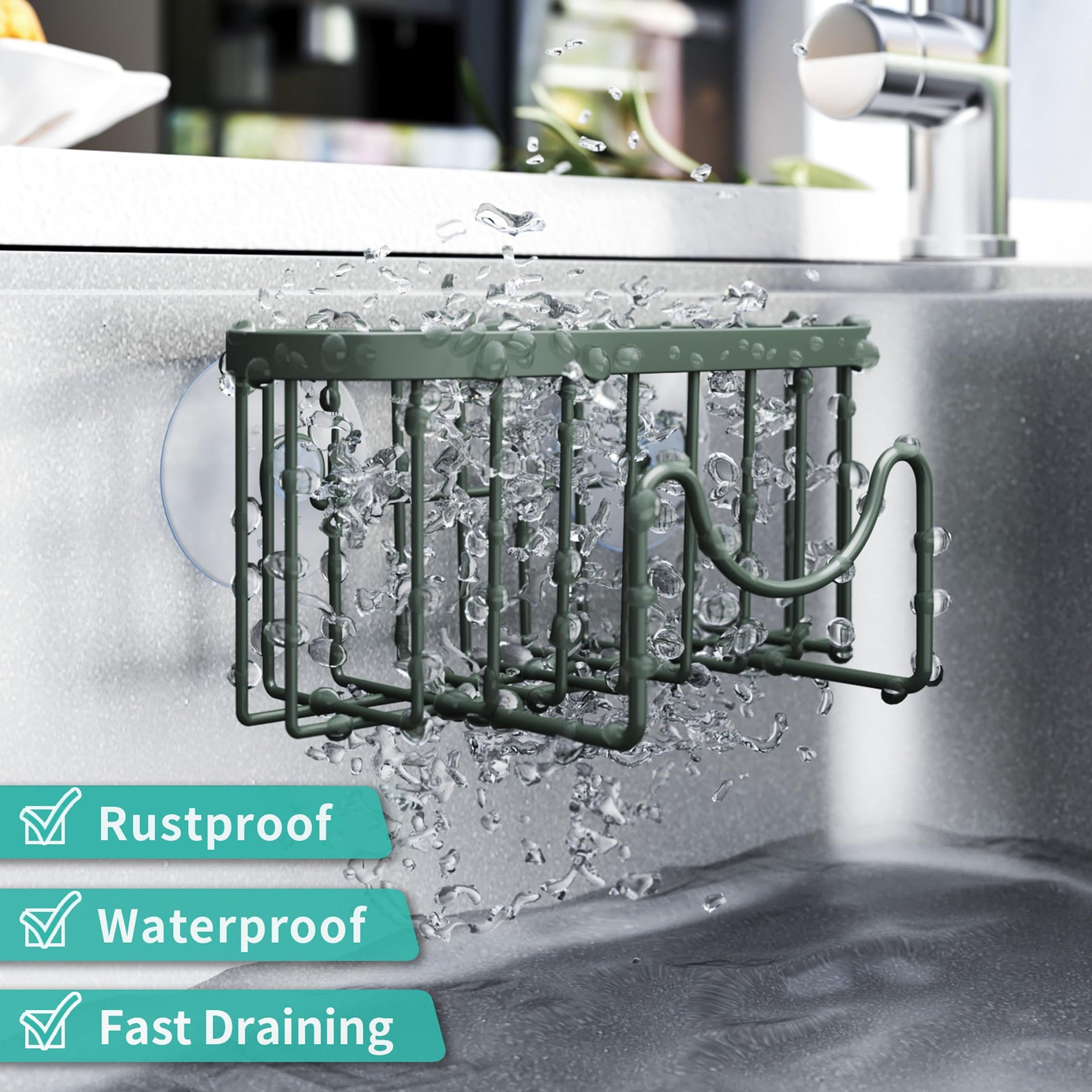 Sponge Holder for Kitchen Sink