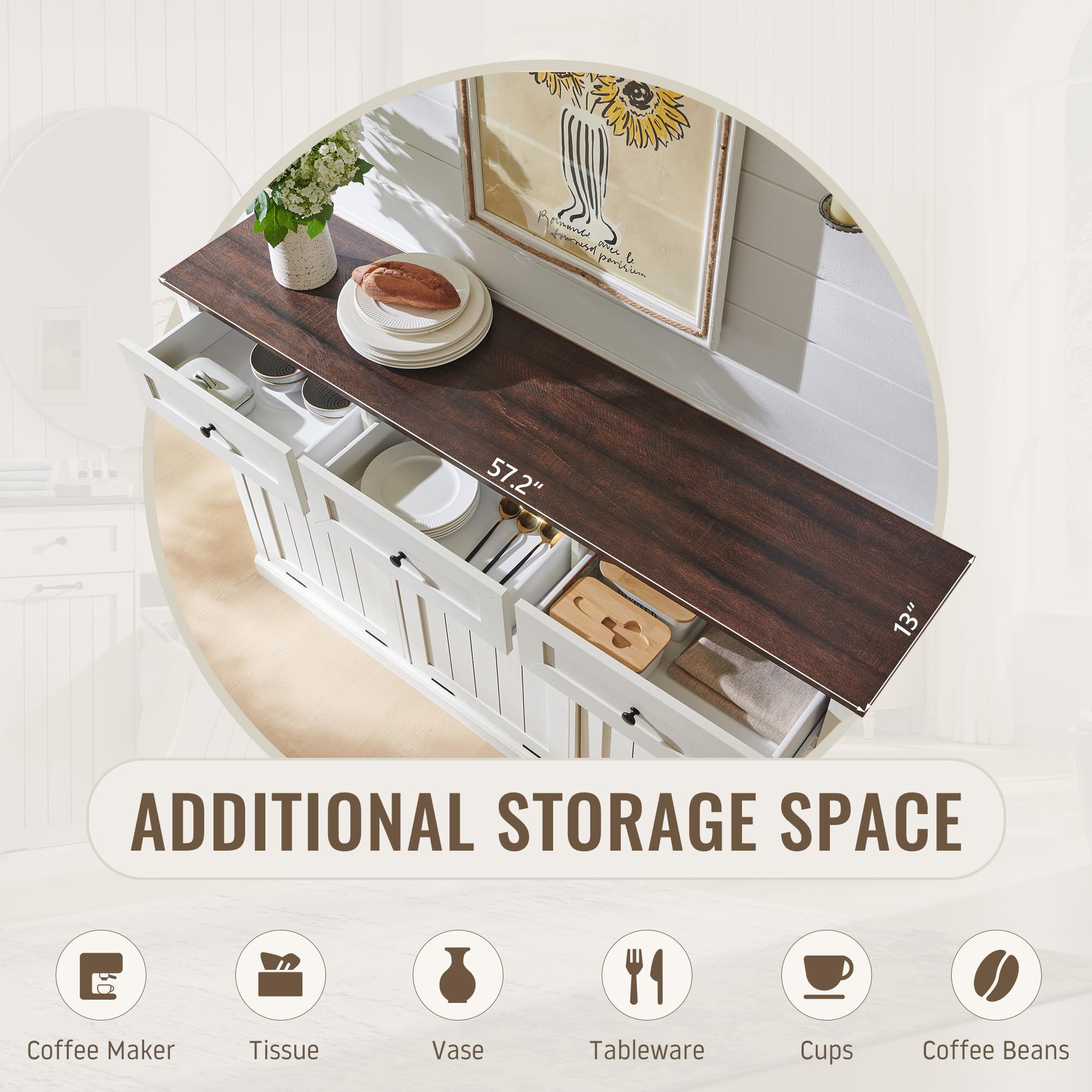 Triple Tilt Out Laundry Hamper Cabinet